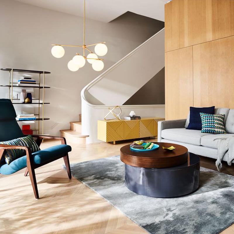 Lustra Kronleuchter Kugel & Stiel Modern Gold LED-Letslighting