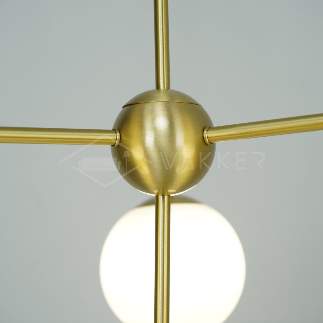 Lustra Kronleuchter Kugel & Stiel Modern Gold LED-Letslighting