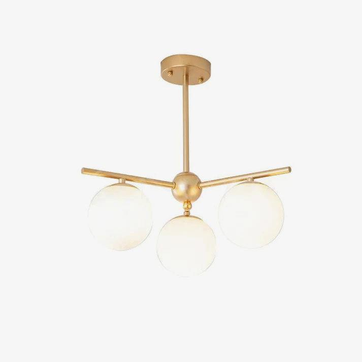 Lustra Kronleuchter Kugel & Stiel Modern Gold LED-Letslighting