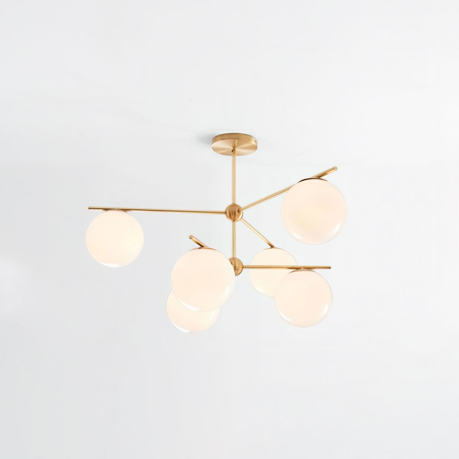 Lustra Kronleuchter Kugel & Stiel Modern Gold LED-Letslighting