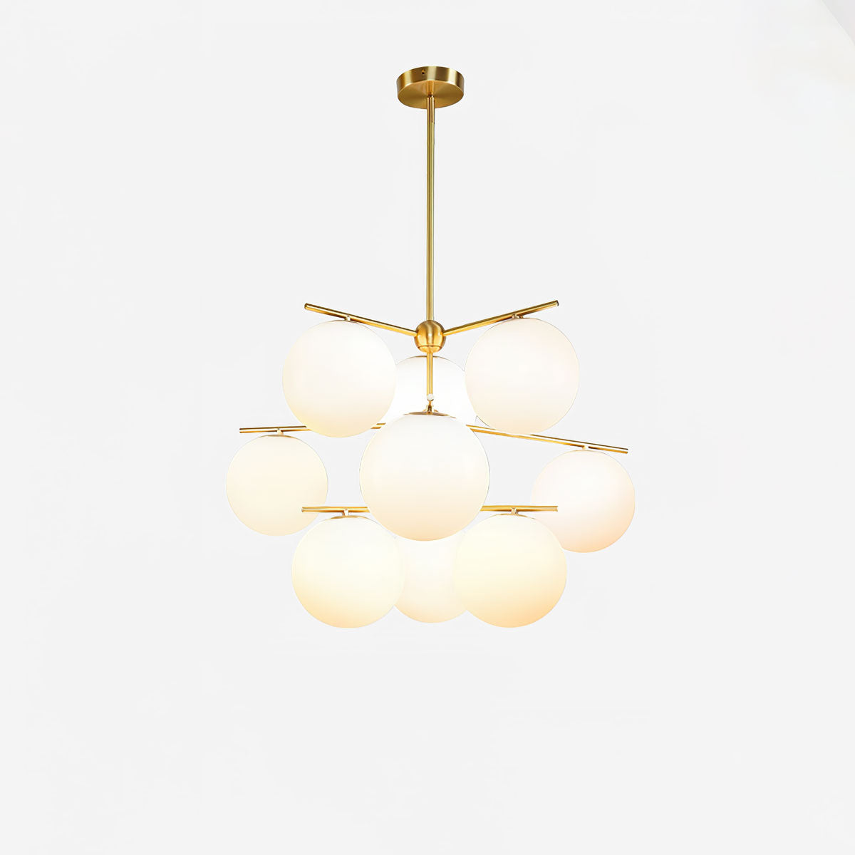 Lustra Kronleuchter Kugel & Stiel Modern Gold LED-Letslighting