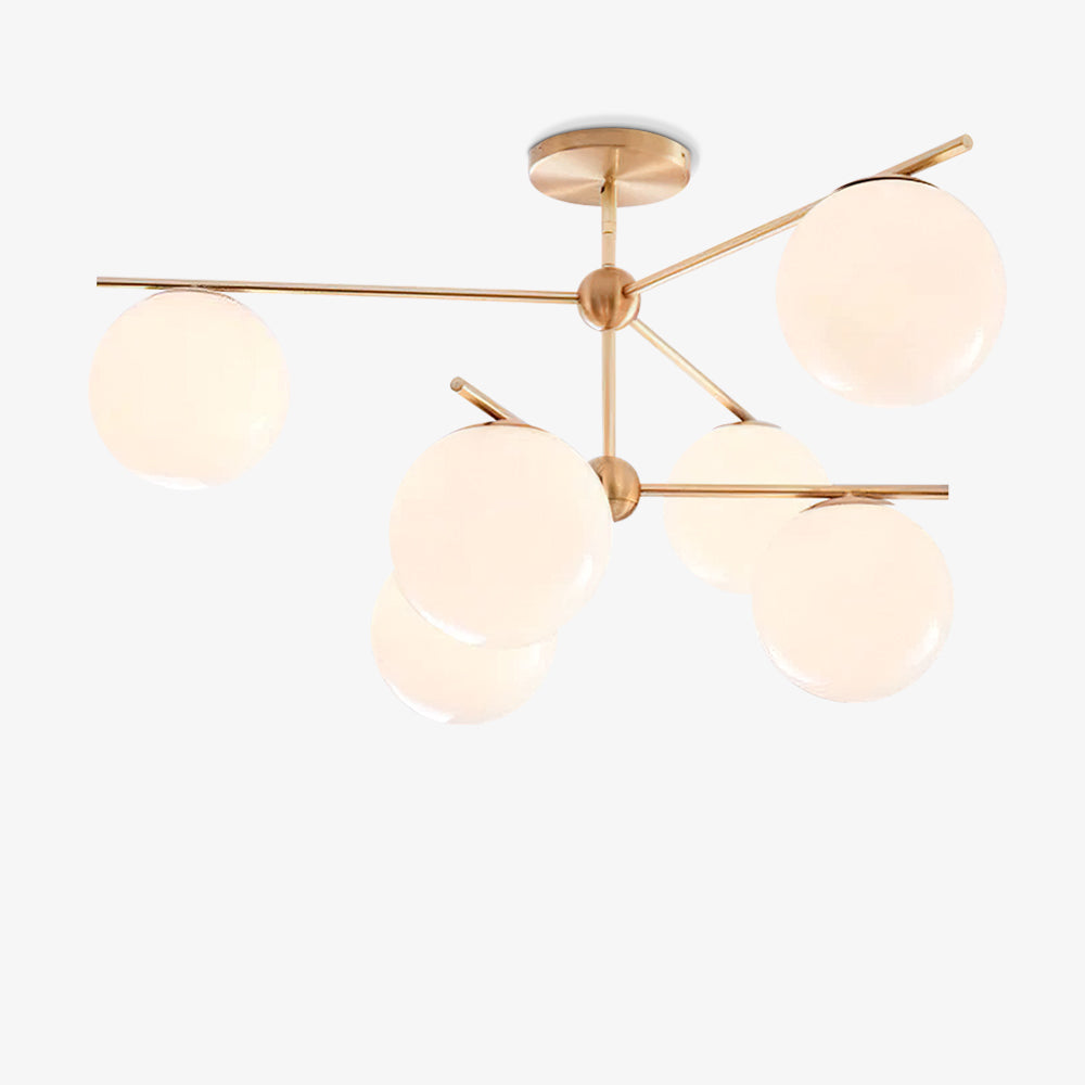 Lustra Kronleuchter Kugel & Stiel Modern Gold LED-Letslighting