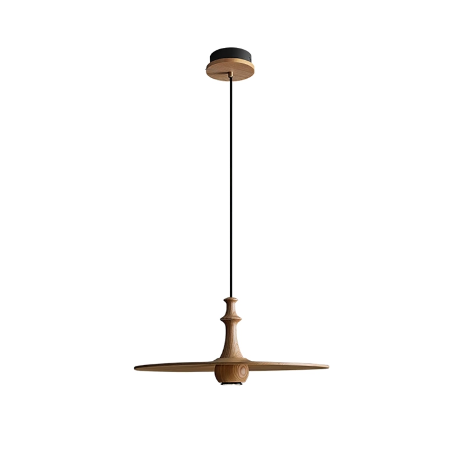 Syrinyra Skulptural Holz Scheibe Pendelleuchte Leuchte-Letslighting