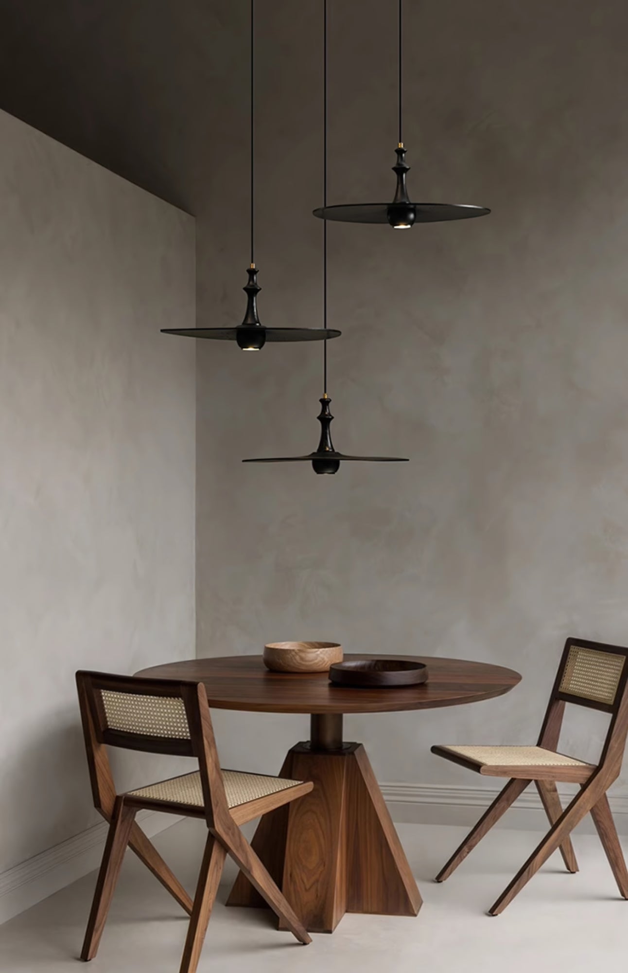 Syrinyra Skulptural Holz Scheibe Pendelleuchte Leuchte-Letslighting