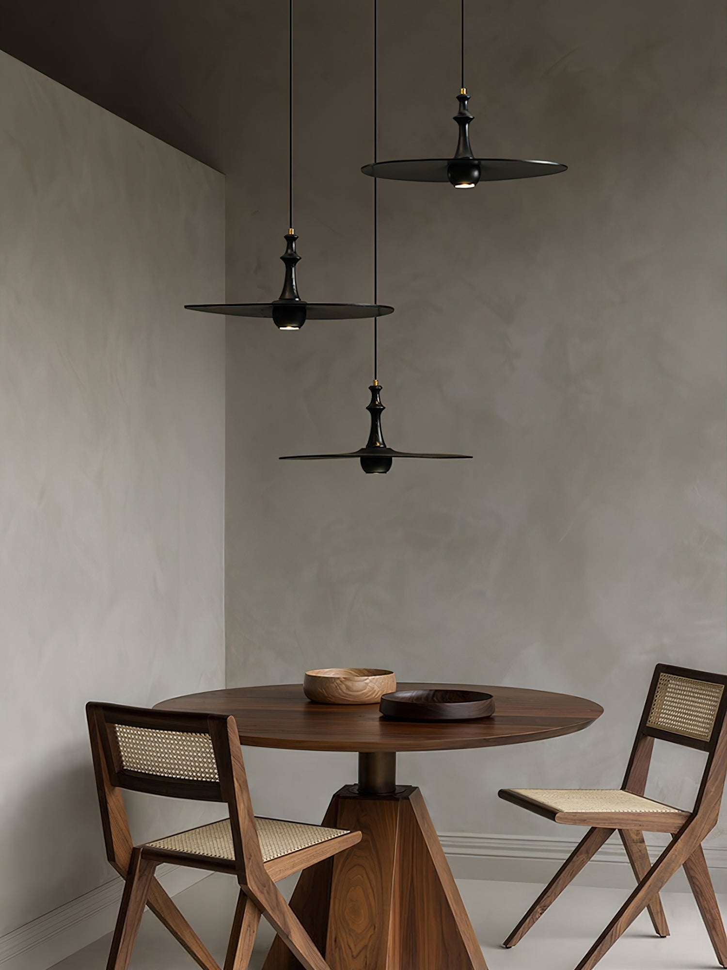 Syrinyra Skulptural Holz Scheibe Pendelleuchte Leuchte-Letslighting