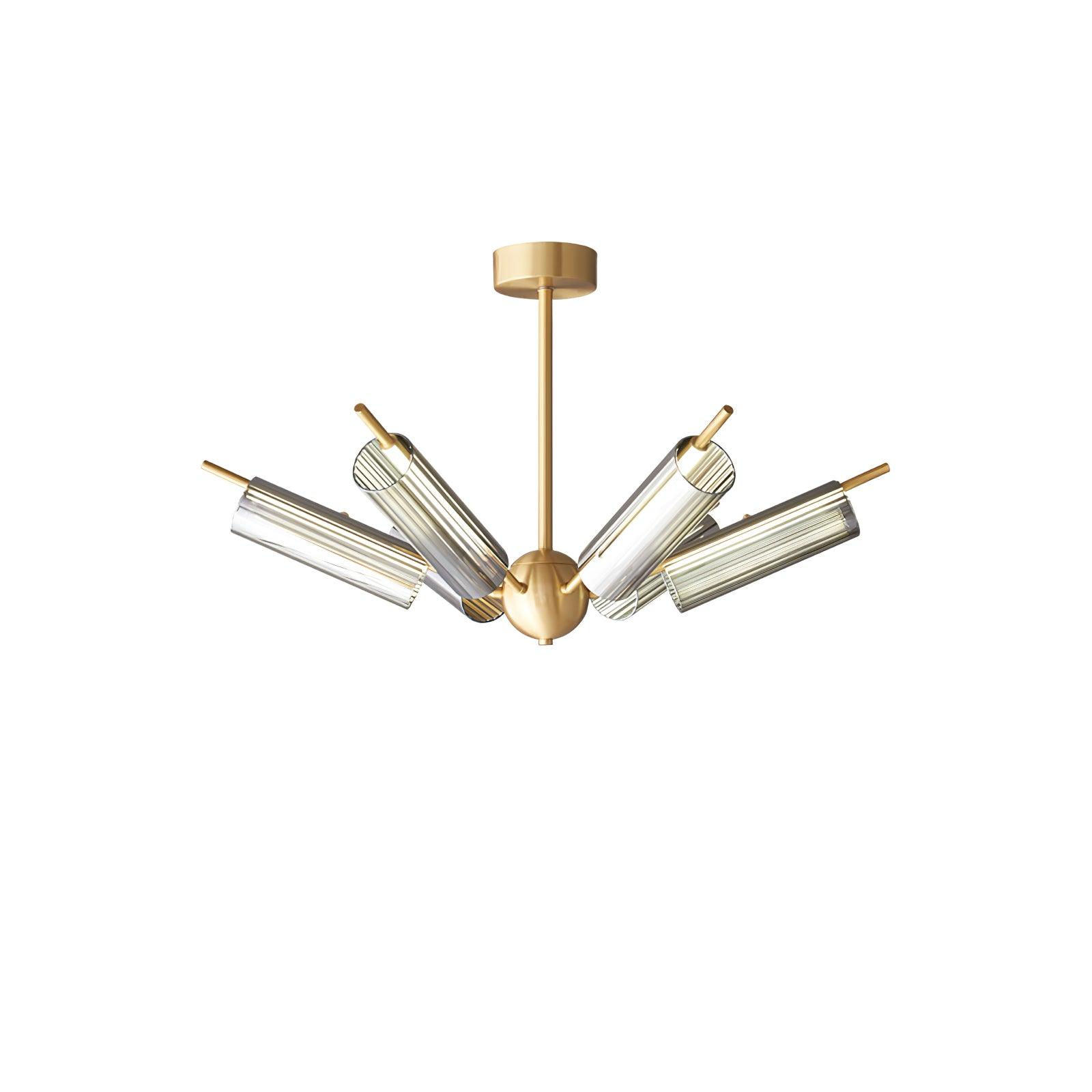 Sputnik Brass Chandelier - Blowlighting