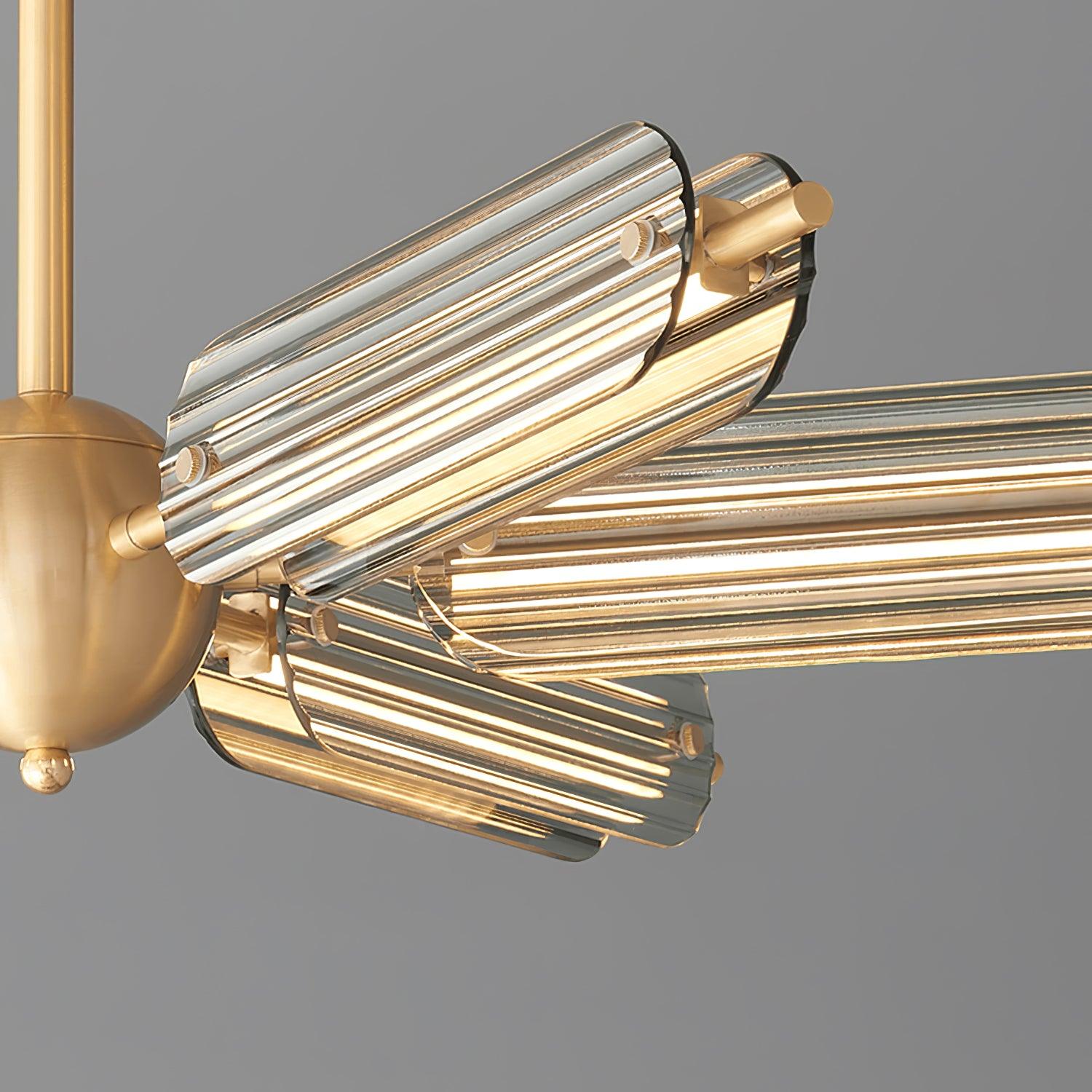 Sputnik Brass Chandelier - Blowlighting