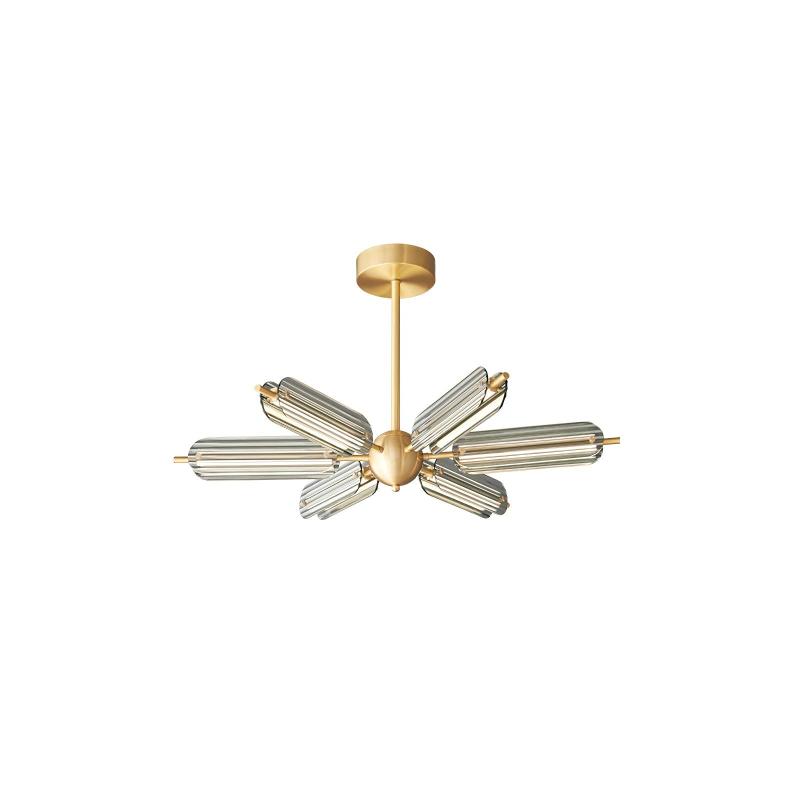 Sputnik Brass Chandelier - Blowlighting