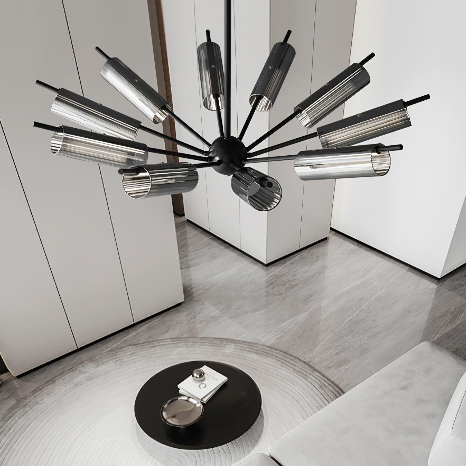 Sputnik Brass Chandelier - Blowlighting