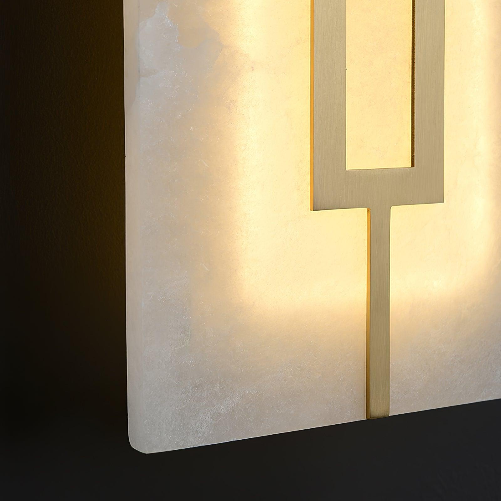 Alvelor Geometric Alabaster Wall Light - Neutralighting