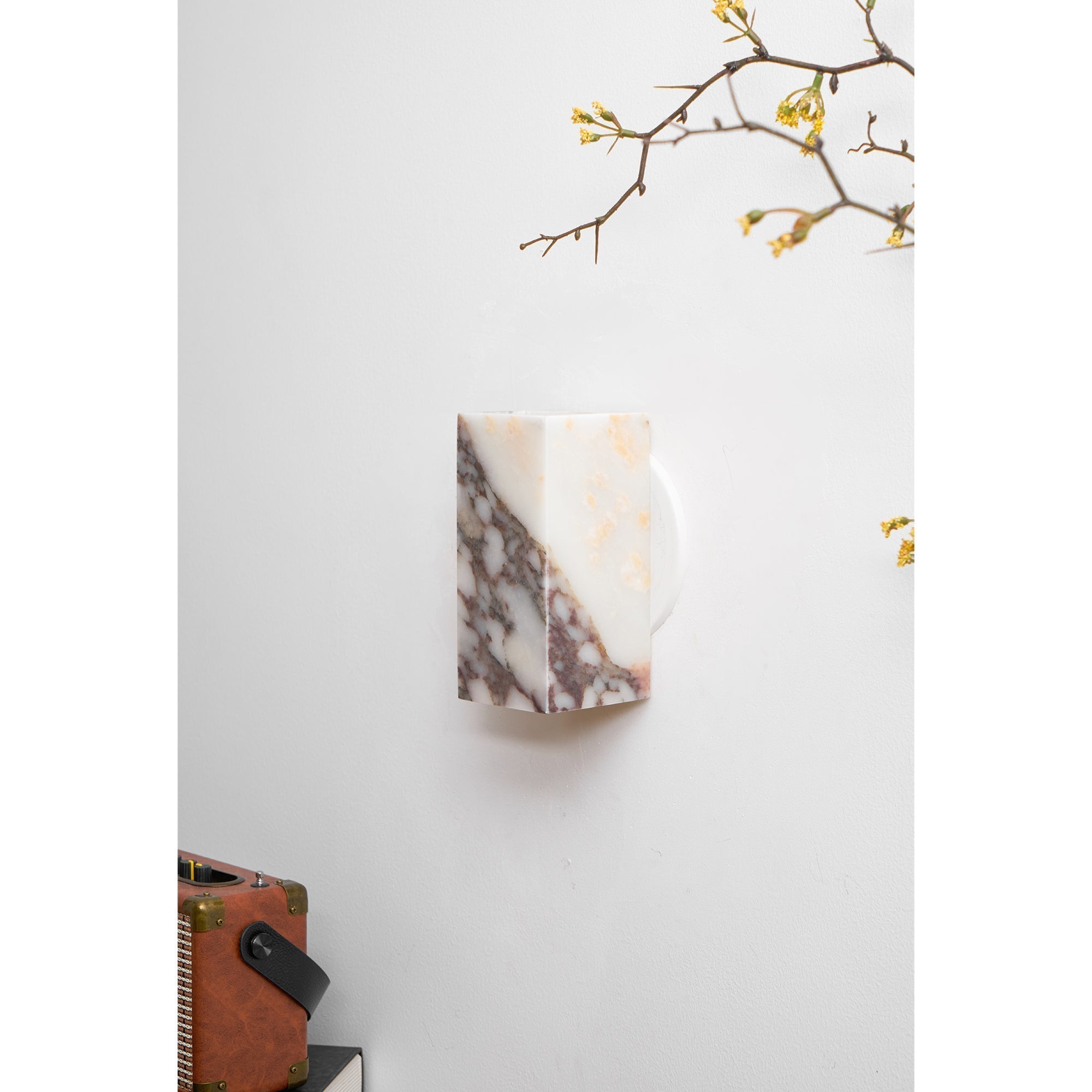 Illaee Quadrat Marmor Wandleuchte-Letslighting