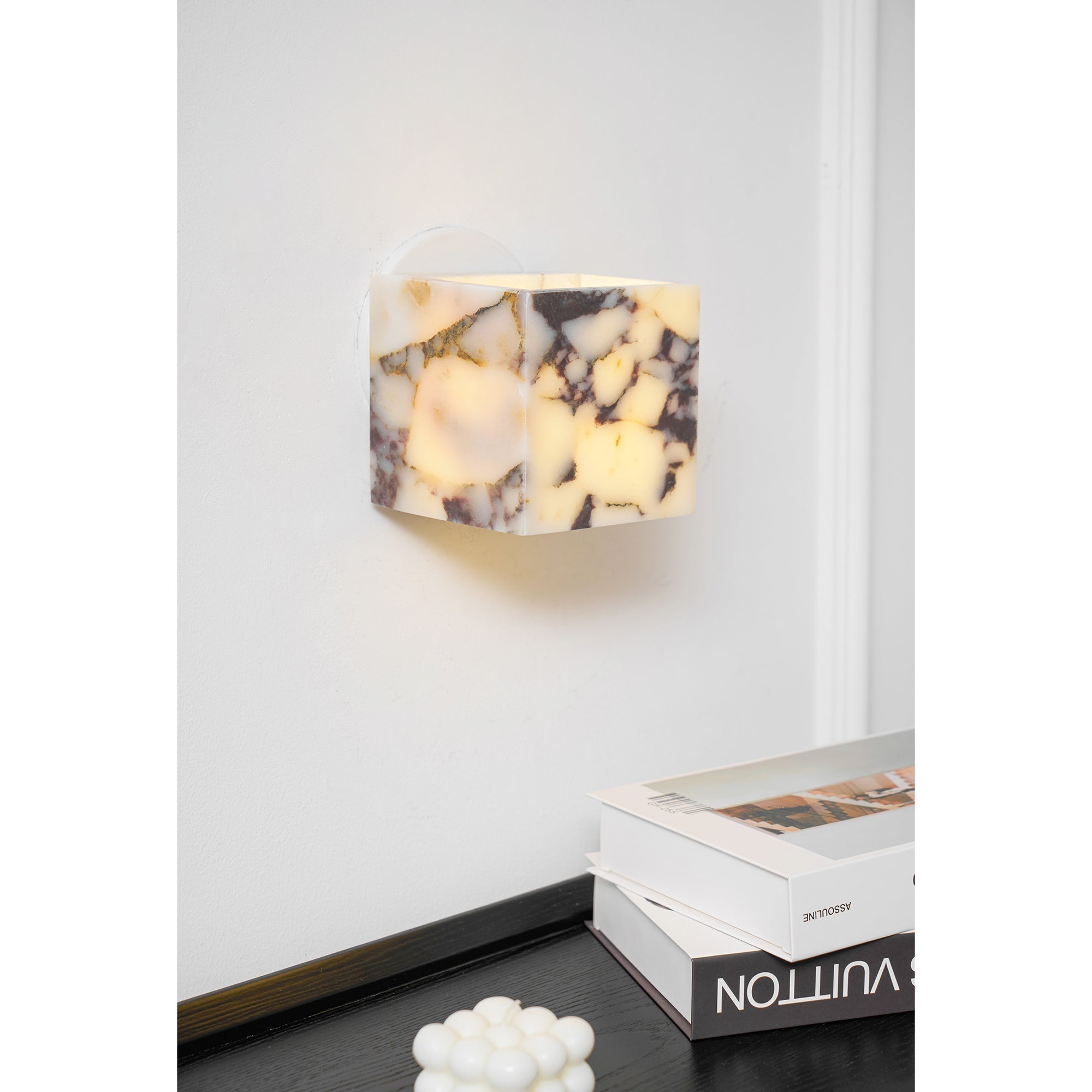 Illaee Quadrat Marmor Wandleuchte-Letslighting