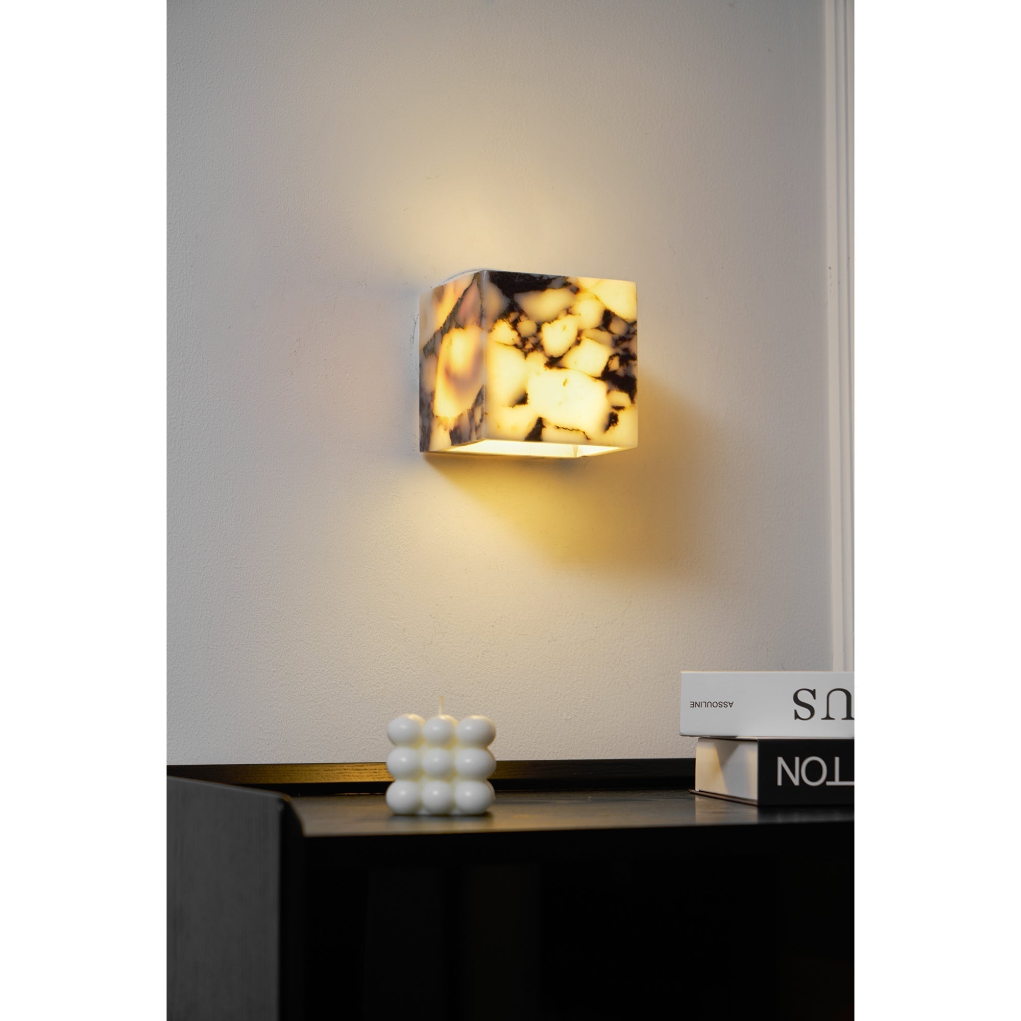 Illaee Quadrat Marmor Wandleuchte-Letslighting