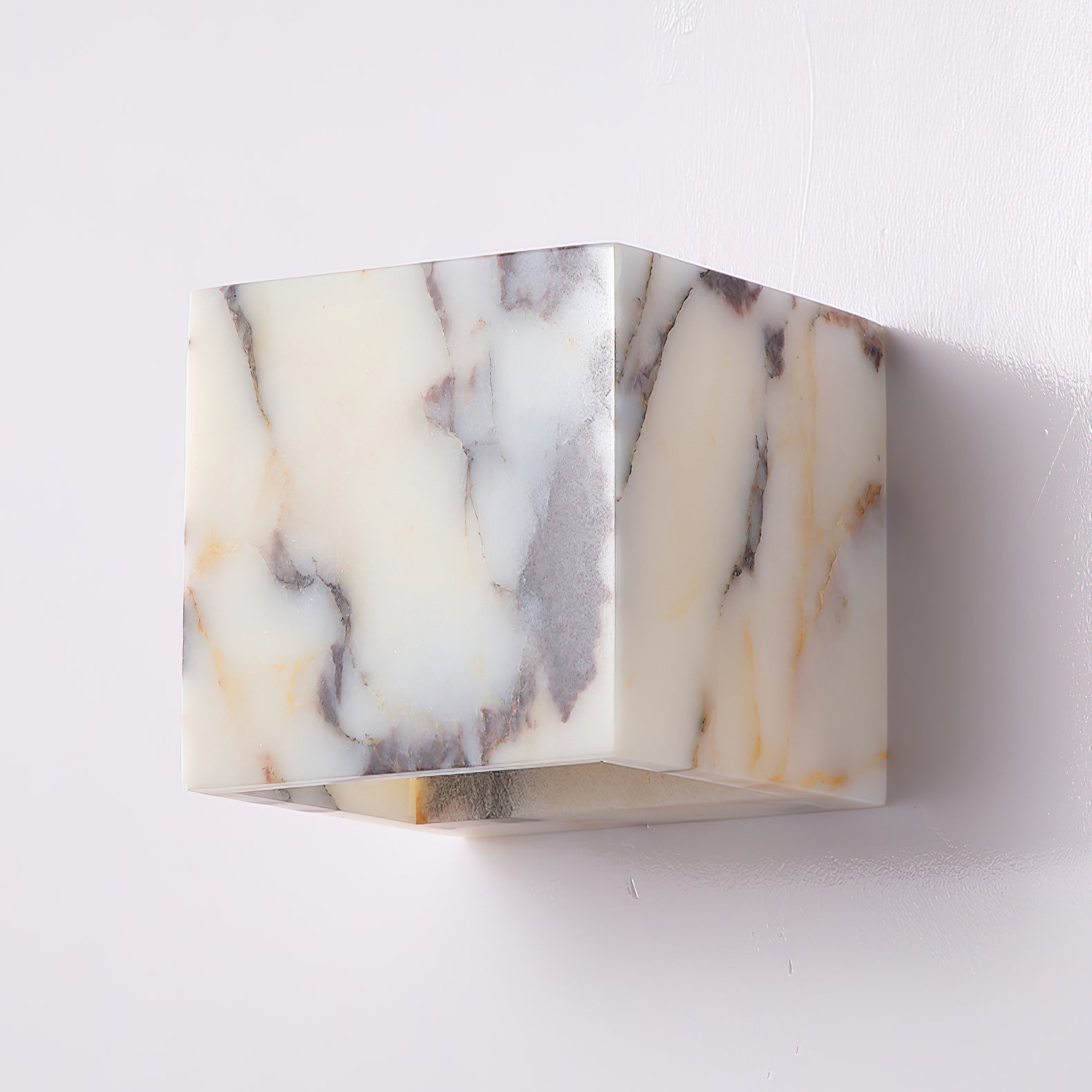 Illaee Quadrat Marmor Wandleuchte-Letslighting