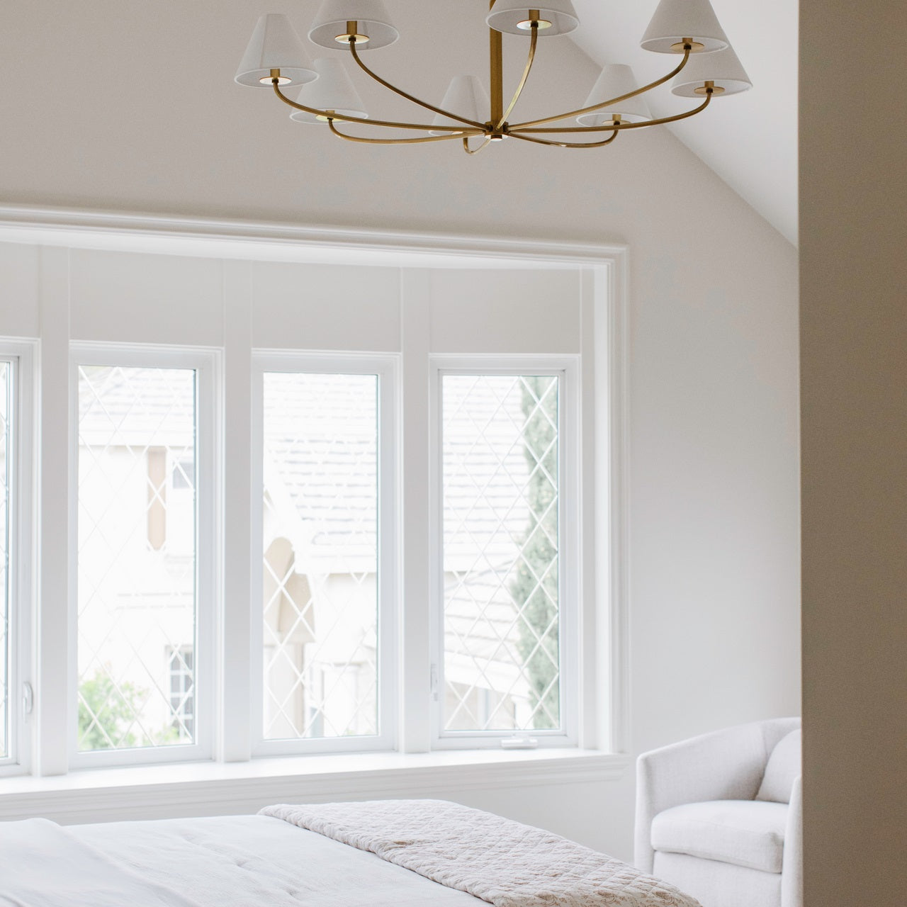 Fleur Stoff Klassisch Vintage Kronleuchter-Letslighting