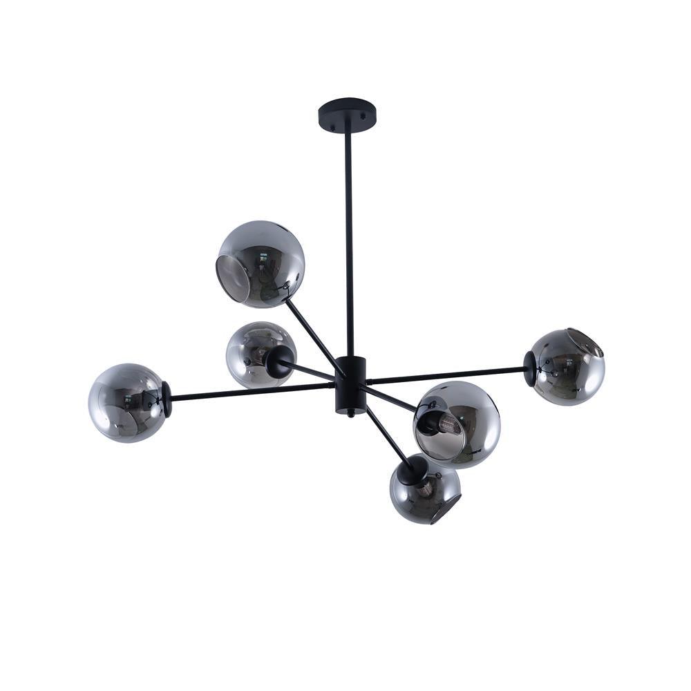 Solara Kronleuchter Gestaffelt Glas 6-Licht-Letslighting