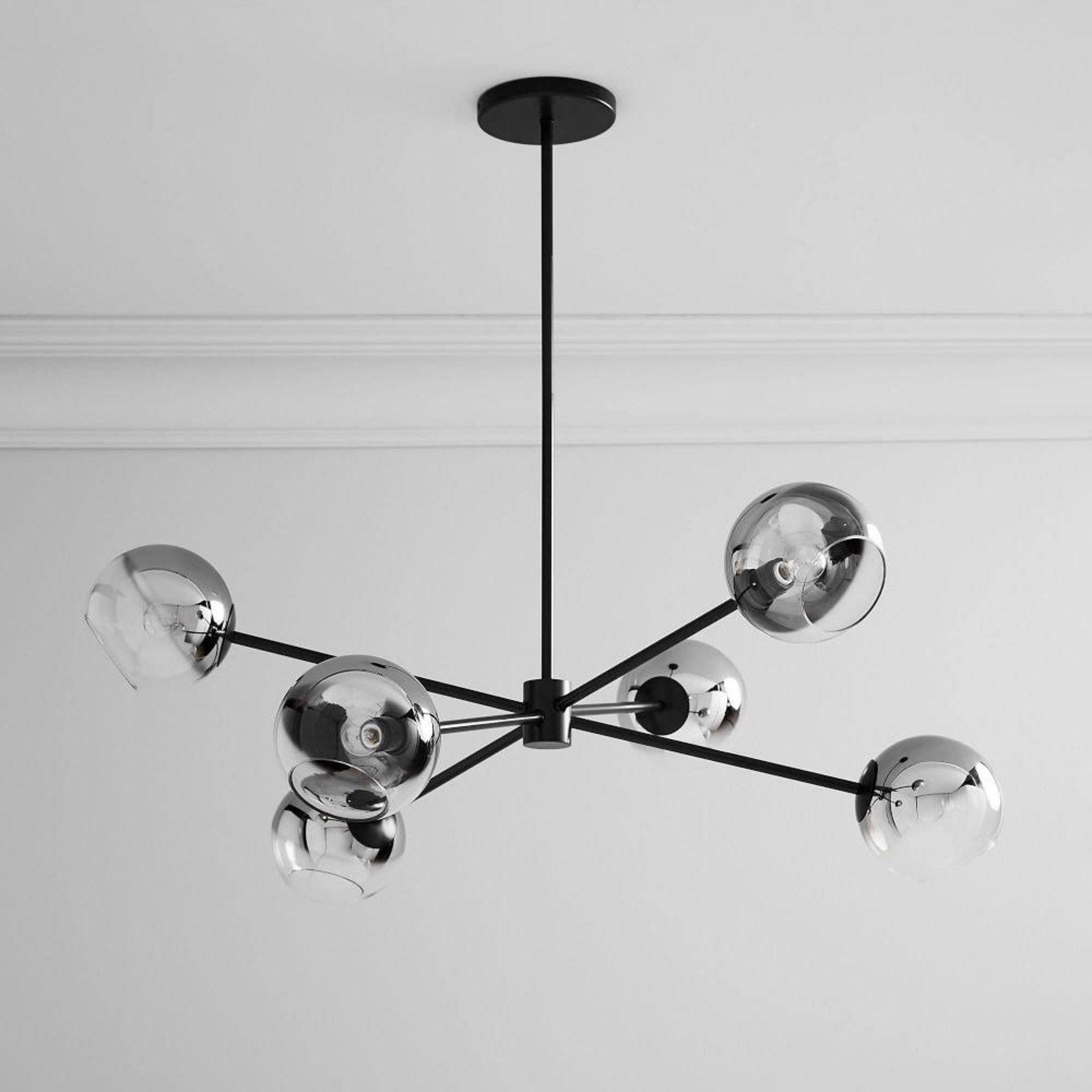 Solara Kronleuchter Gestaffelt Glas 6-Licht-Letslighting