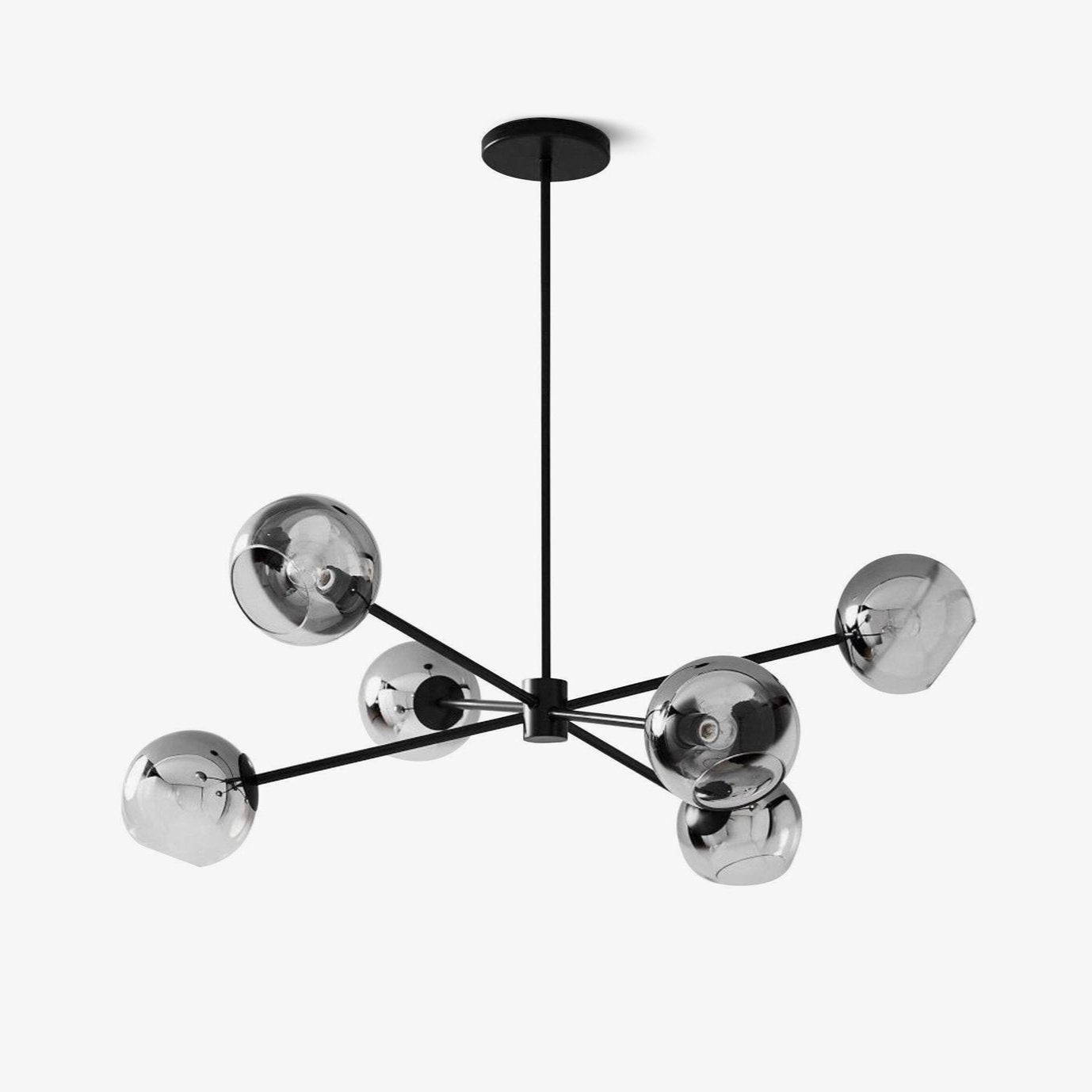 Solara Kronleuchter Gestaffelt Glas 6-Licht-Letslighting