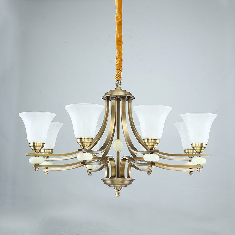 Cizorila Postmoderner Luxus Messing Glas Kronleuchter-Letslighting