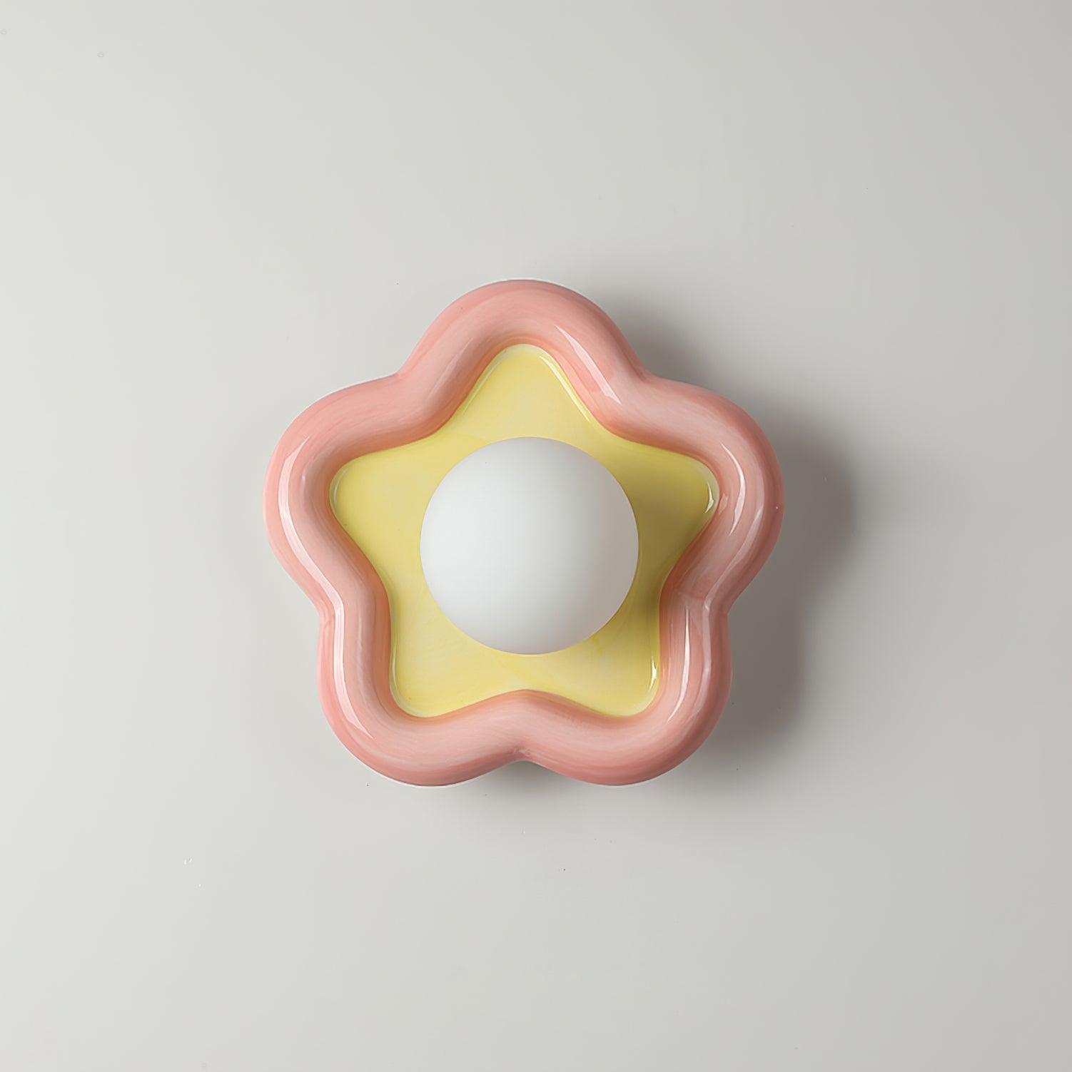 Petani Rosa Gelbe Blumen-Wandleuchte-Letslighting
