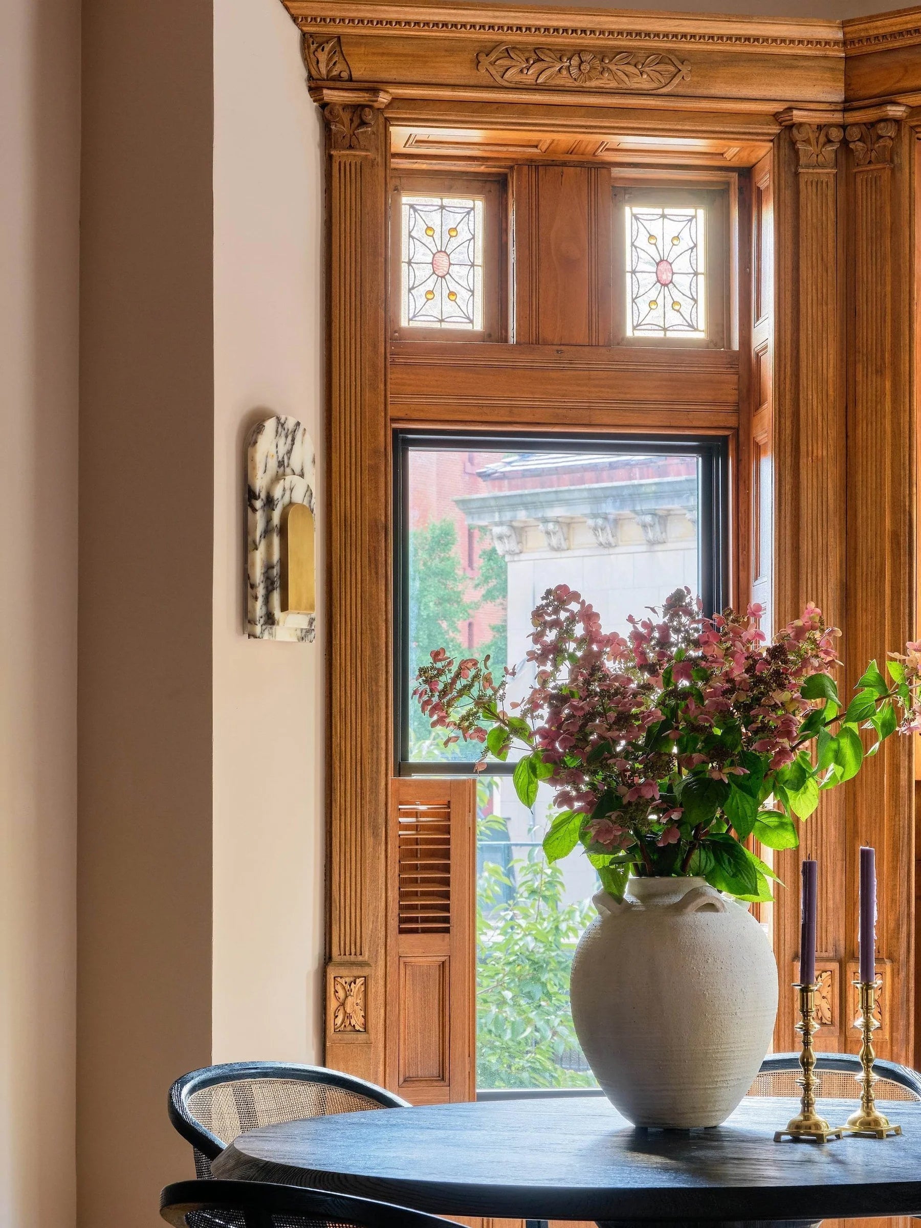 Utheisra Modern Minimalist Island Brass Marble Wall Lamp - Letslighting