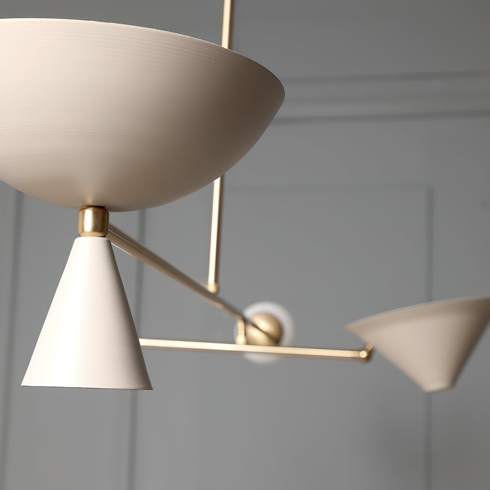 Comareth Messing Glas Luxus Mehrlicht Pendelleuchte-Letslighting