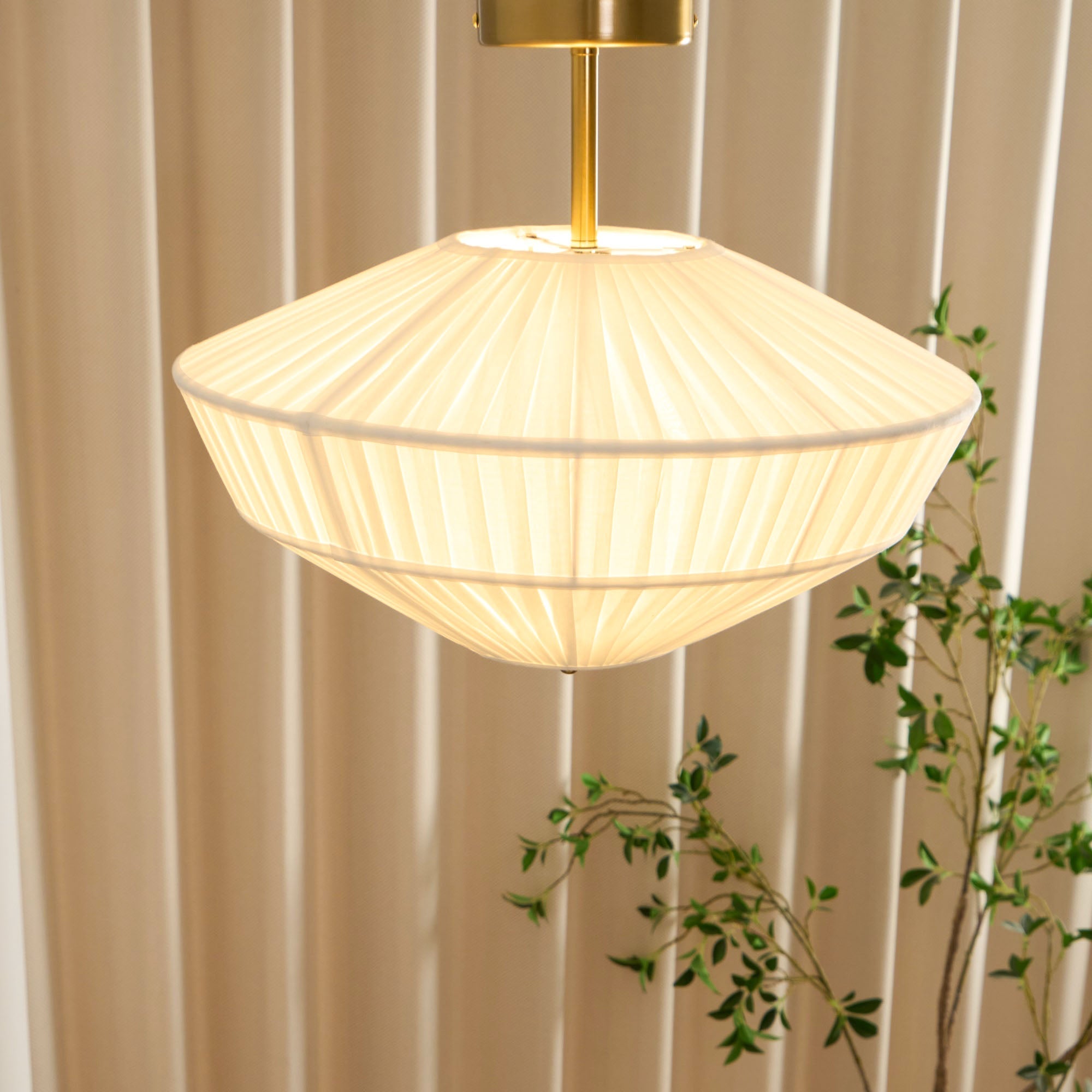 Casoreth Gefaltete Stoff Deckenleuchte-Letslighting