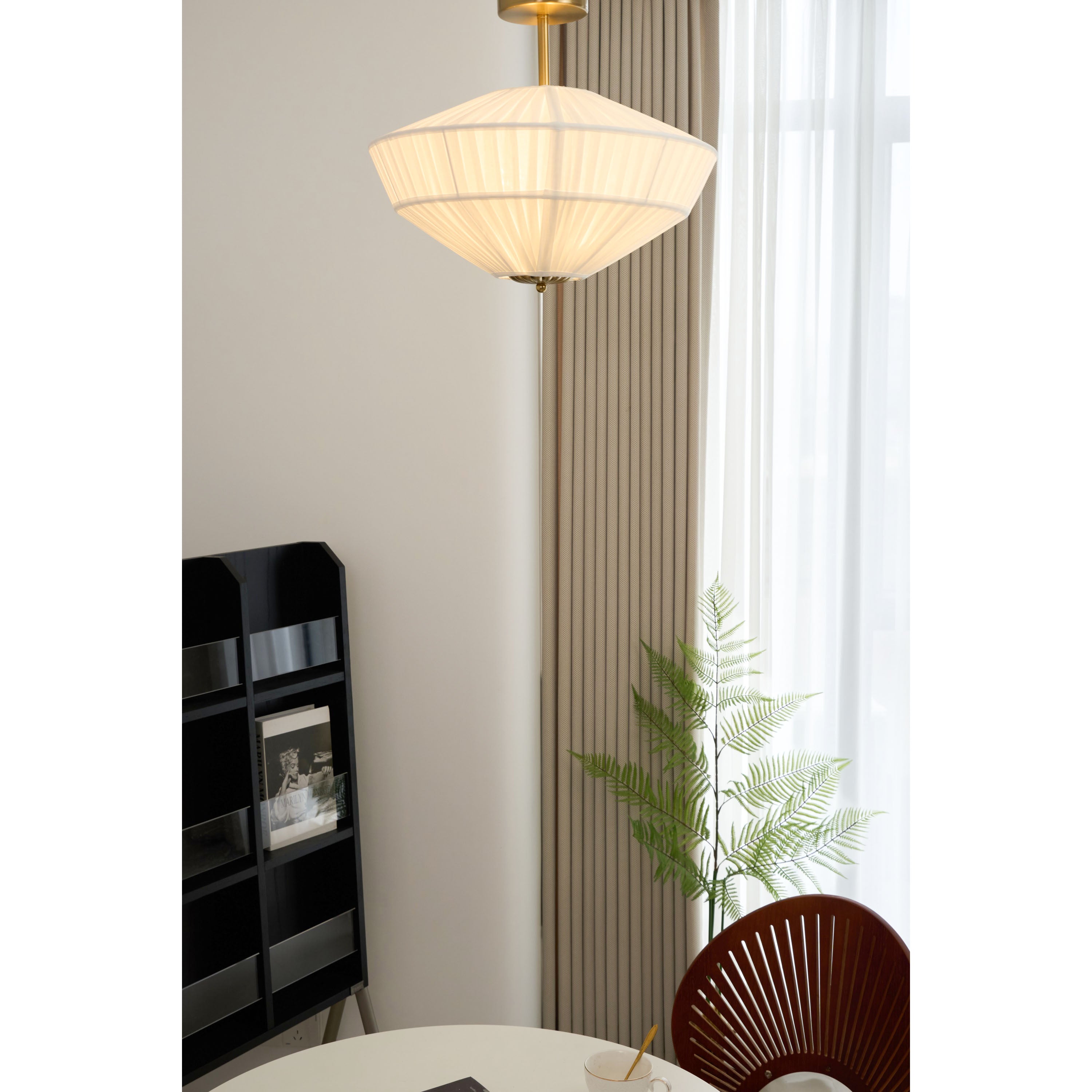 Casoreth Gefaltete Stoff Deckenleuchte-Letslighting
