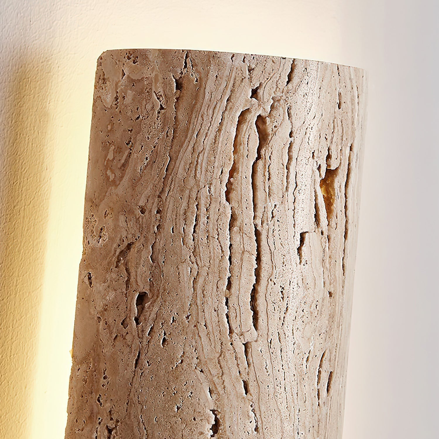 Zemara Modern Minimalist Lange Travertine Wall Sconce Wall Lamp - Letslighting