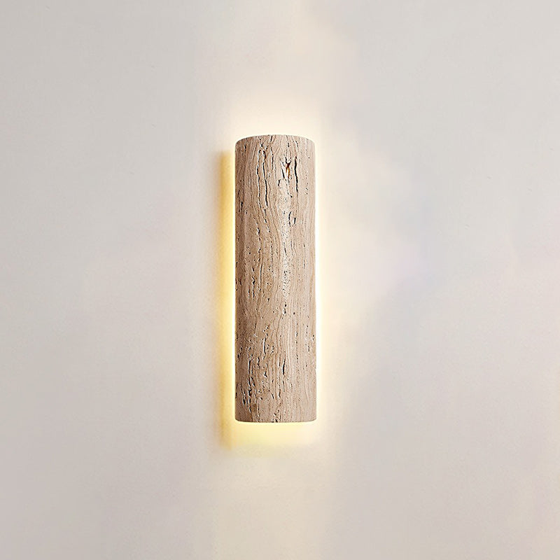 Zemara Modern Minimalist Lange Travertine Wall Sconce Wall Lamp - Letslighting