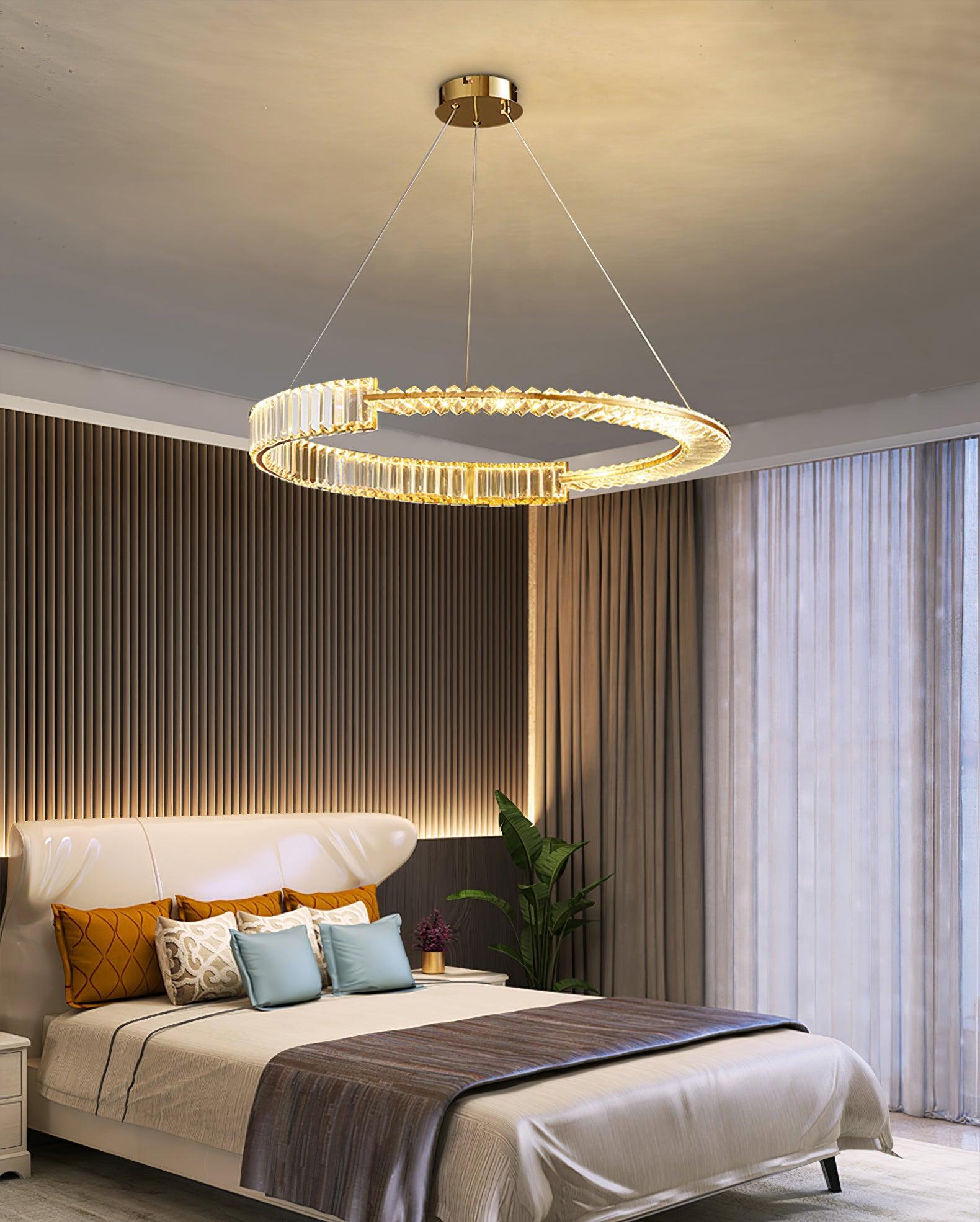 Lustra Kronleuchter Stella LED Kristall Ring-Letslighting