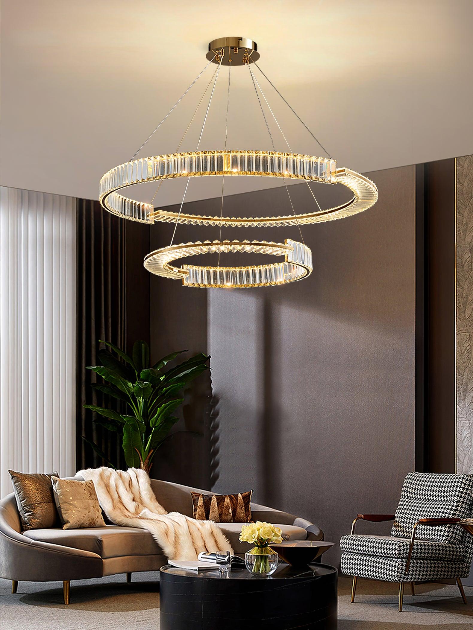Lustra Kronleuchter Stella LED Kristall Ring-Letslighting