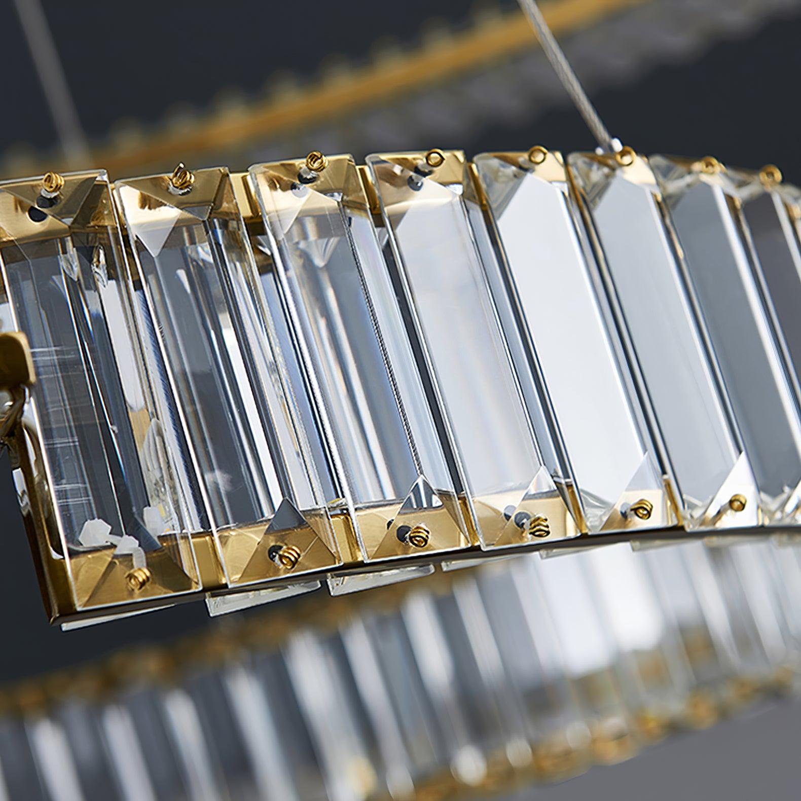 Lustra Kronleuchter Stella LED Kristall Ring-Letslighting