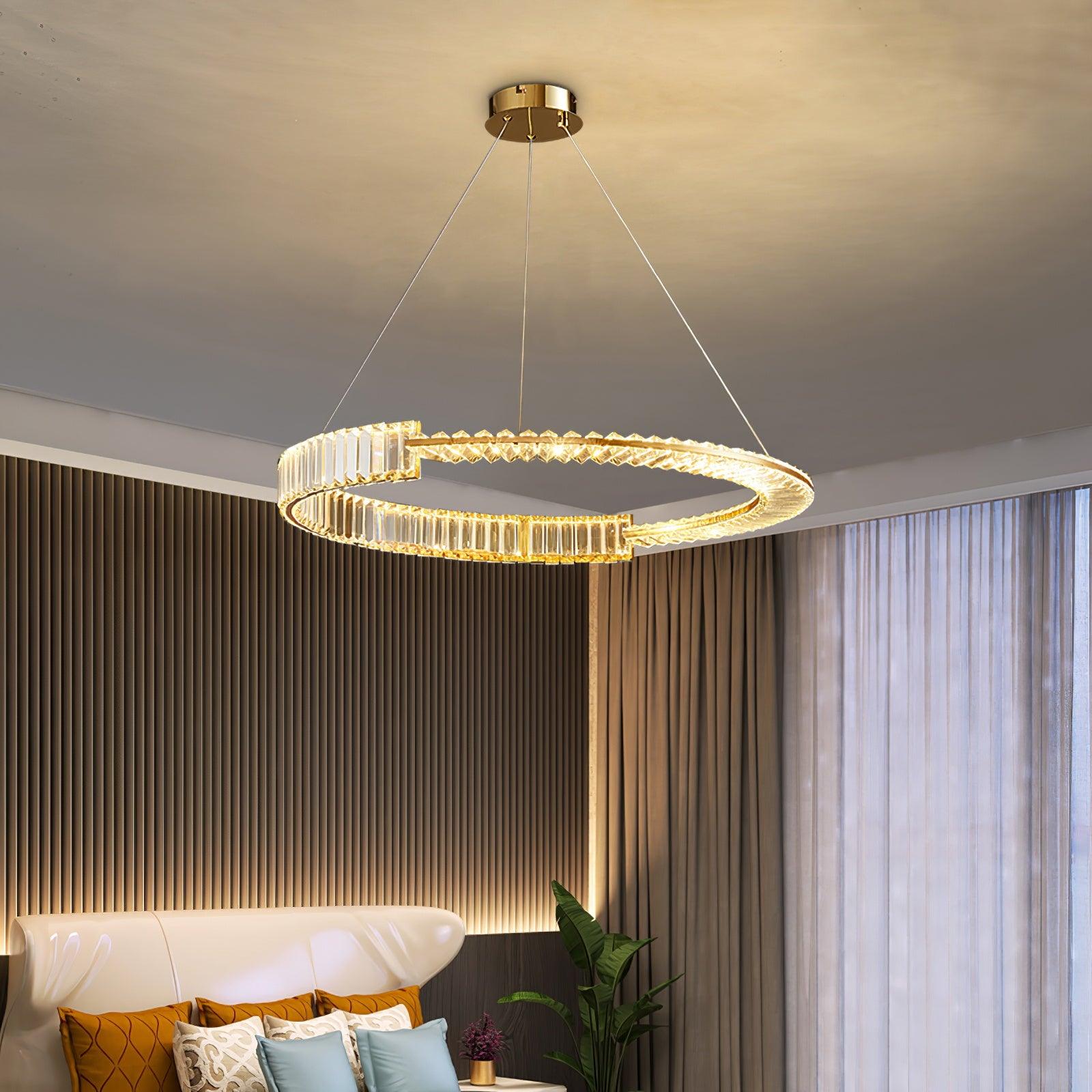 Lustra Kronleuchter Stella LED Kristall Ring-Letslighting