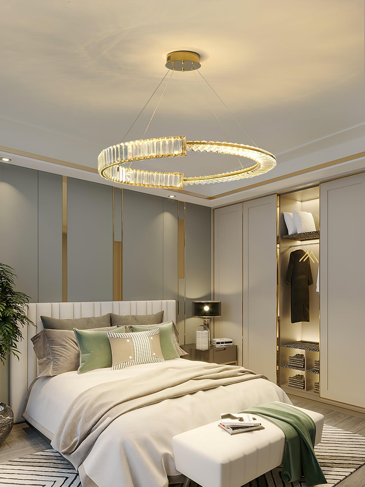 Lustra Kronleuchter Stella LED Kristall Ring-Letslighting
