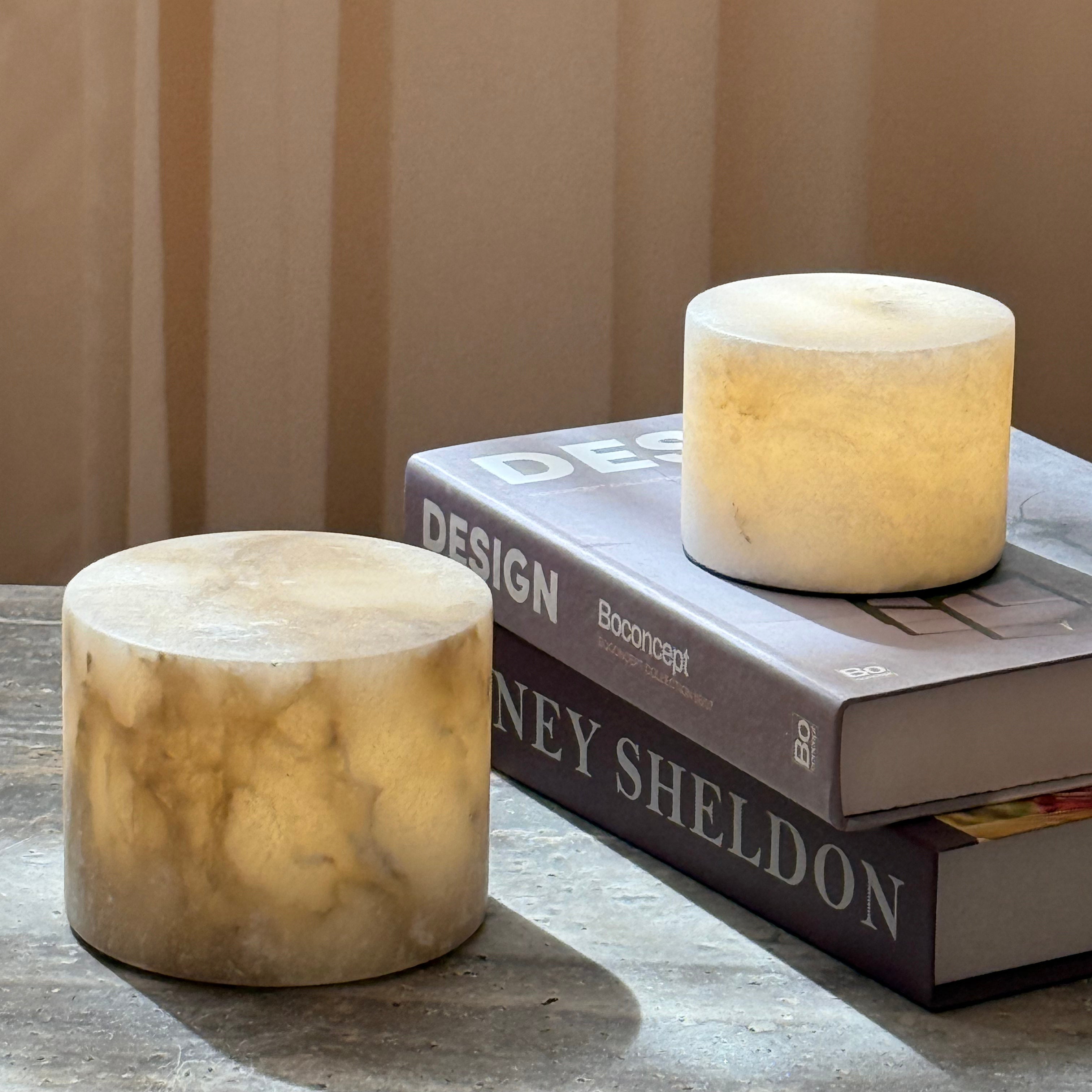 Sterno Alabaster Table Lamp (Built-in Battery) - Letslighting