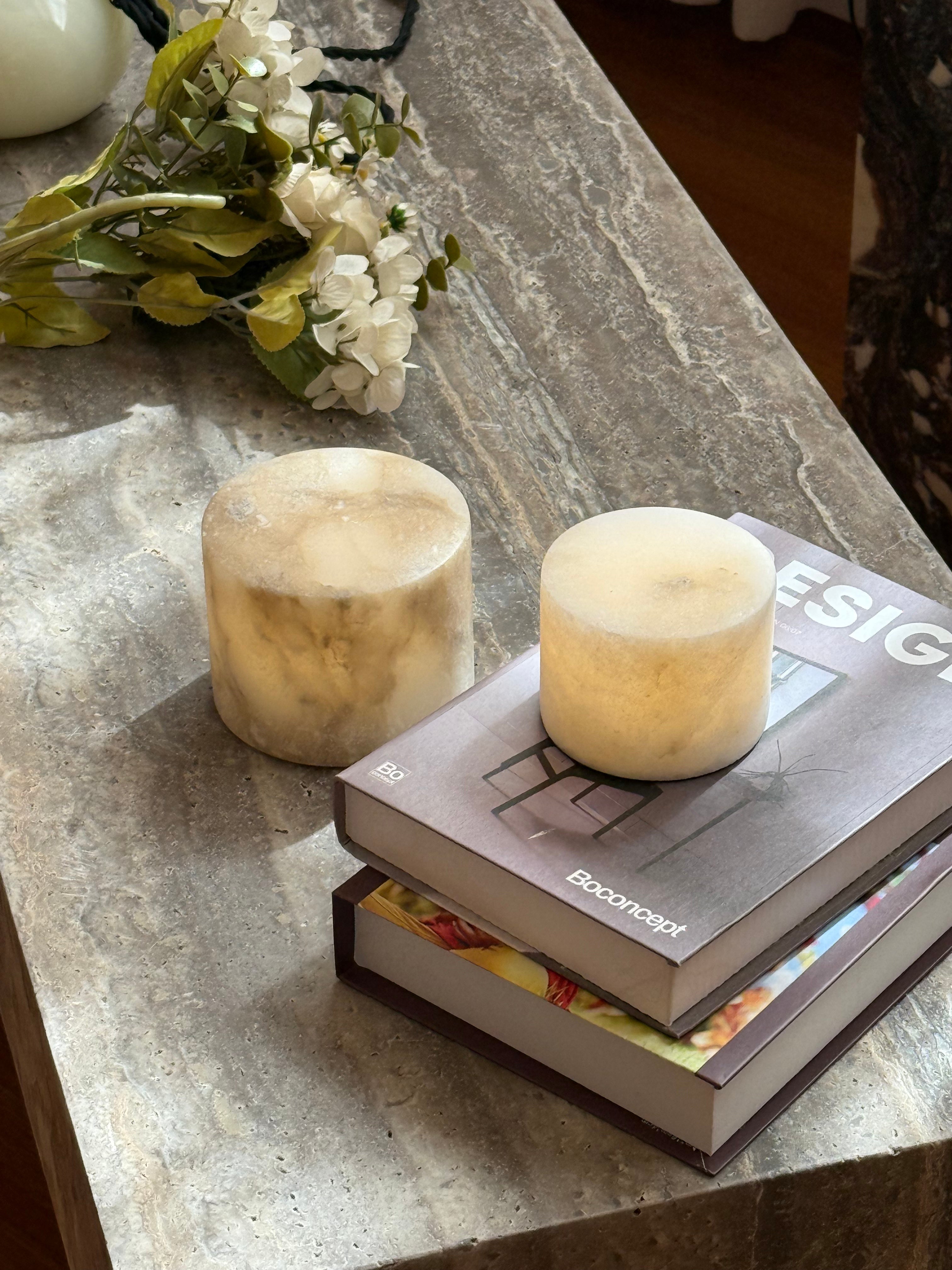 Sterno Alabaster Table Lamp (Built-in Battery) - Letslighting