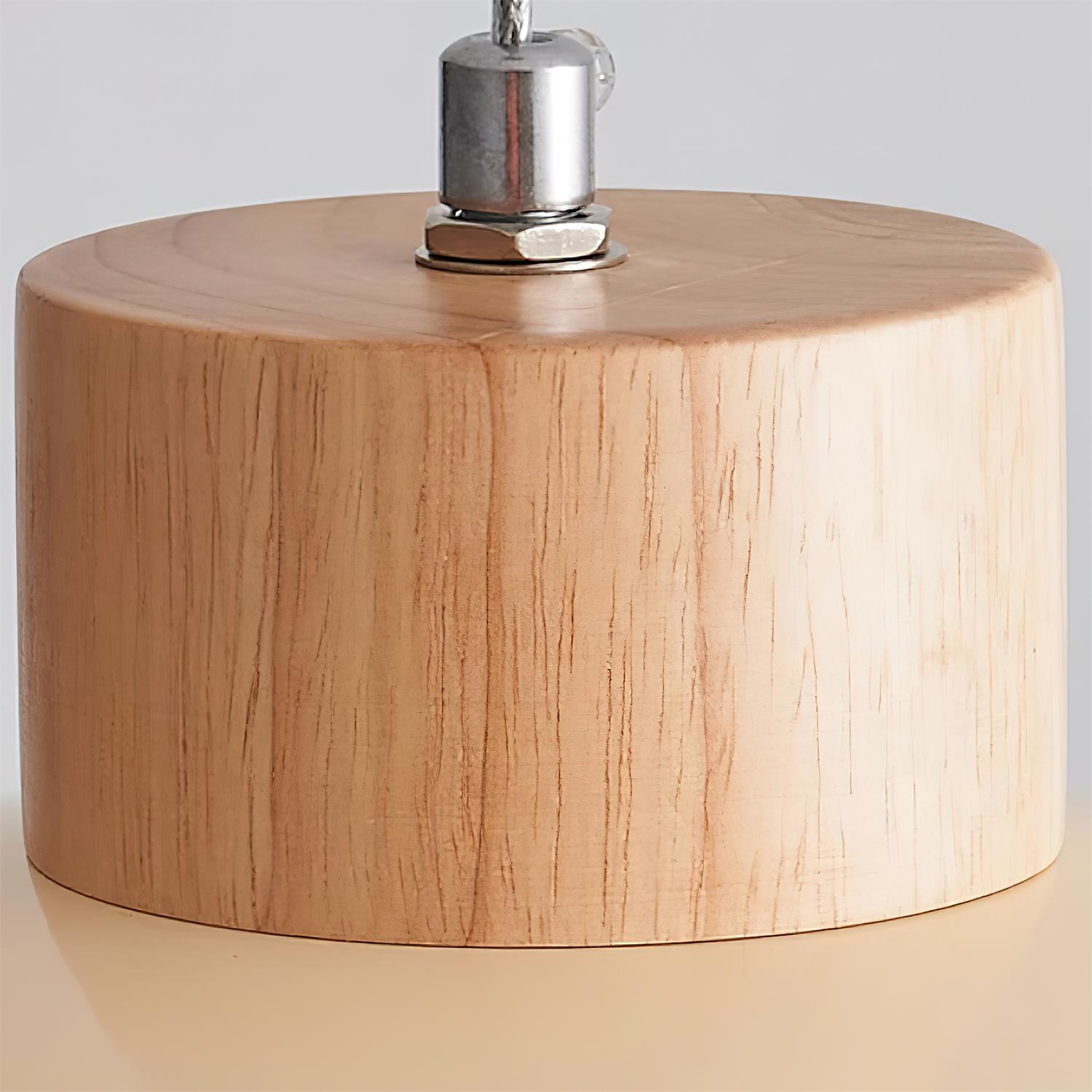 Sage Minimalistische Holz-PE-Pendelleuchte-Letslighting