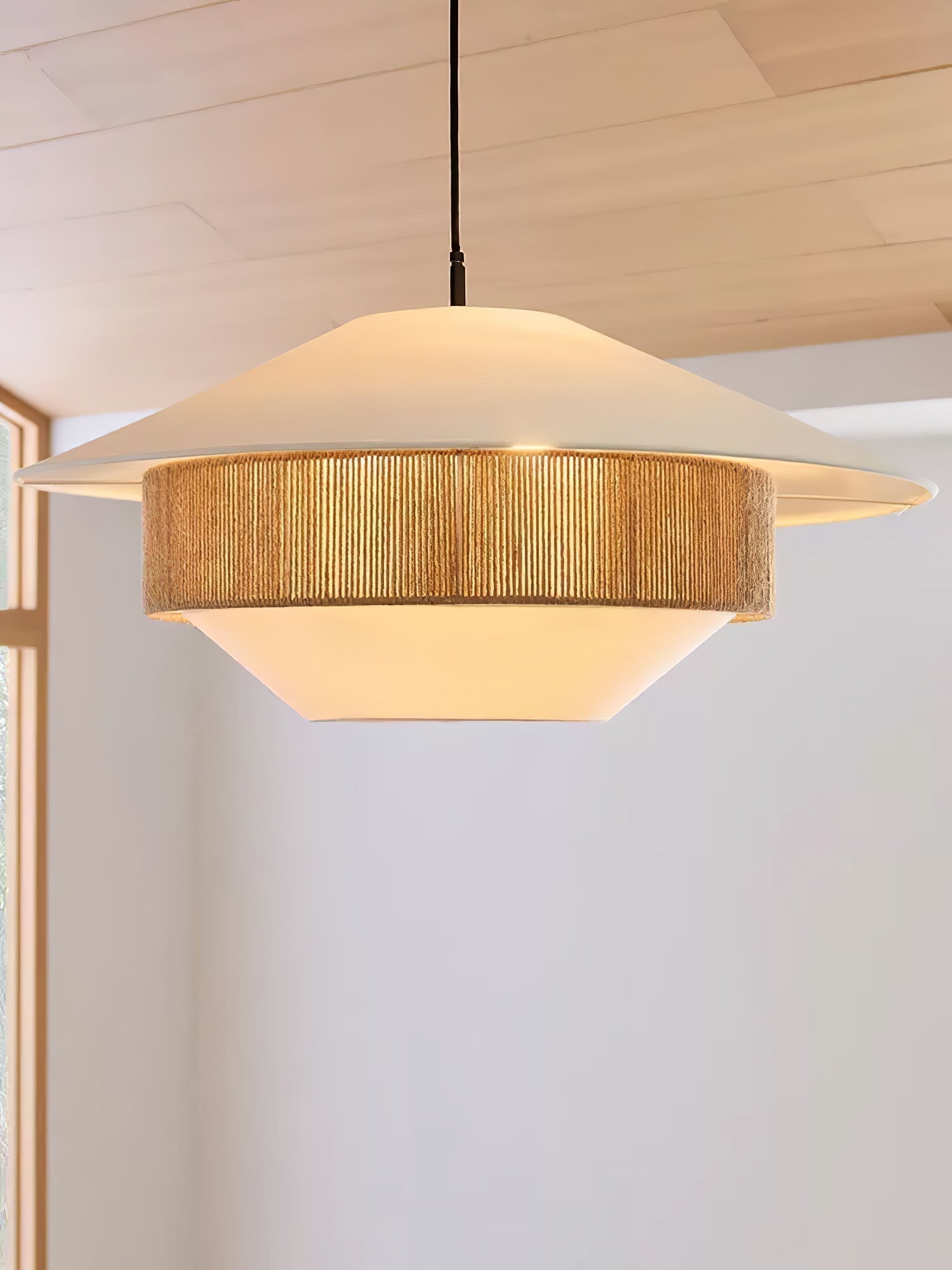 Solis Moderne Stoff Pendelleuchte-Letslighting