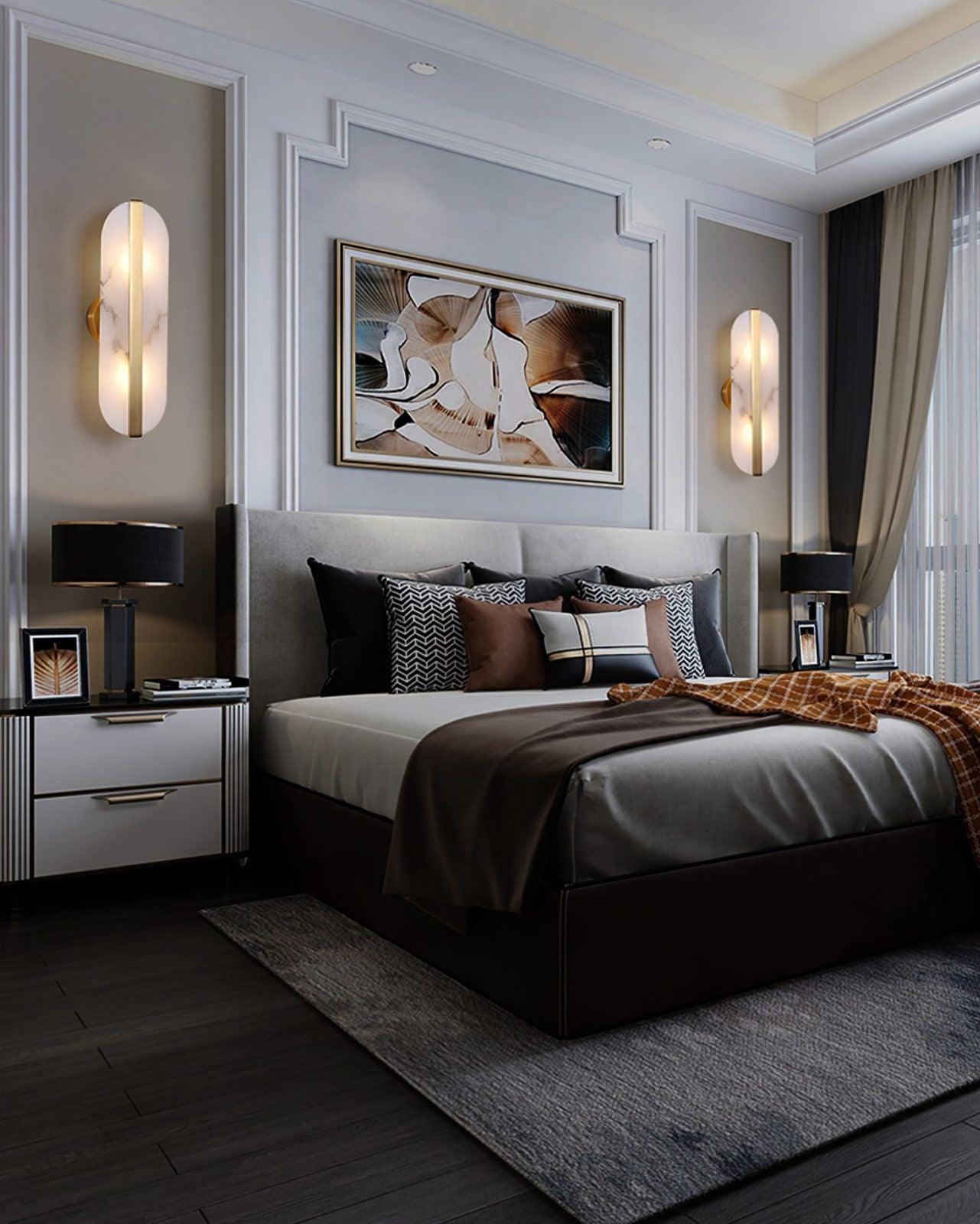 Calura Alabaster Double Light Wall Lamp - Neutralighting