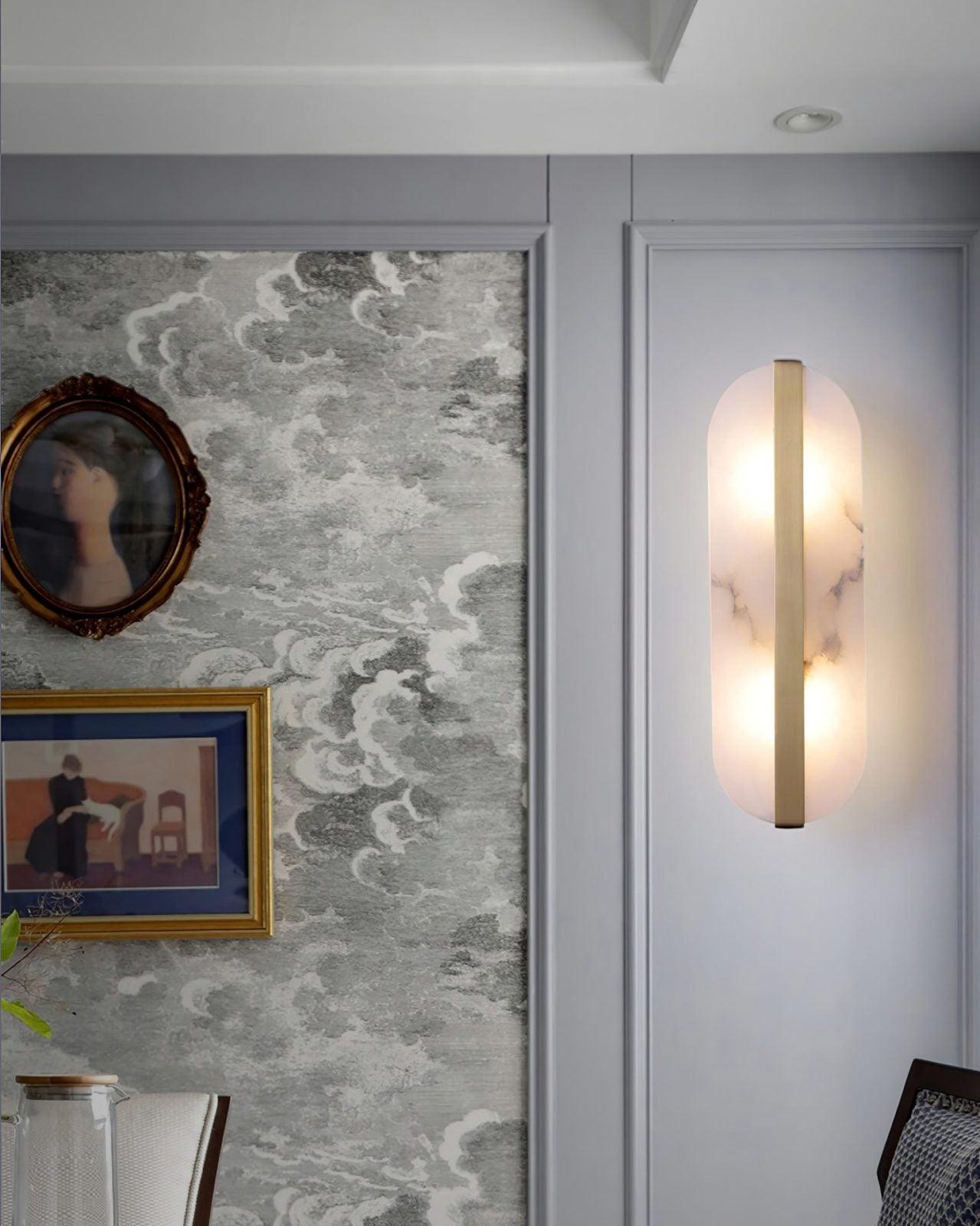 Calura Alabaster Double Light Wall Lamp - Neutralighting