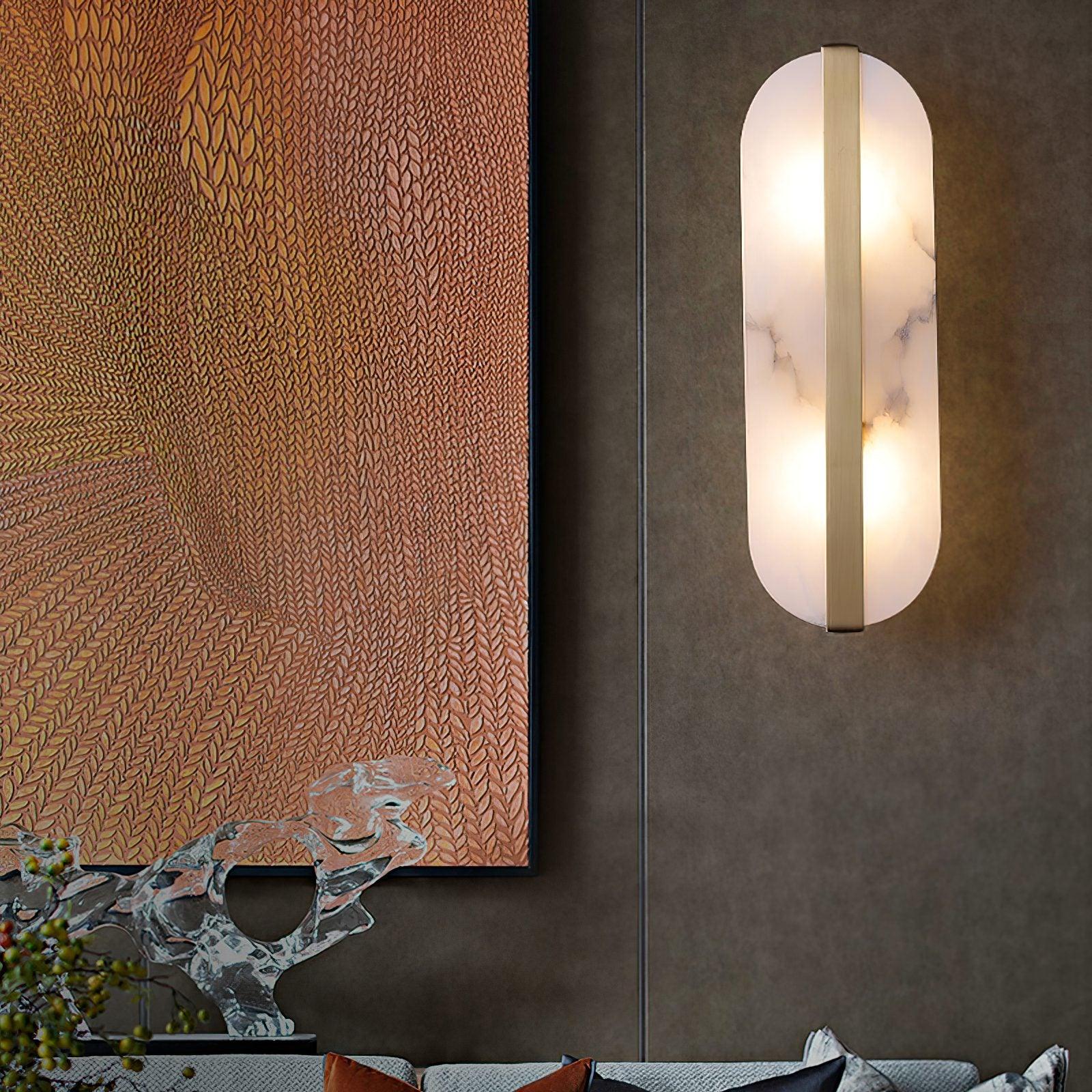 Calura Alabaster Double Light Wall Lamp - Neutralighting