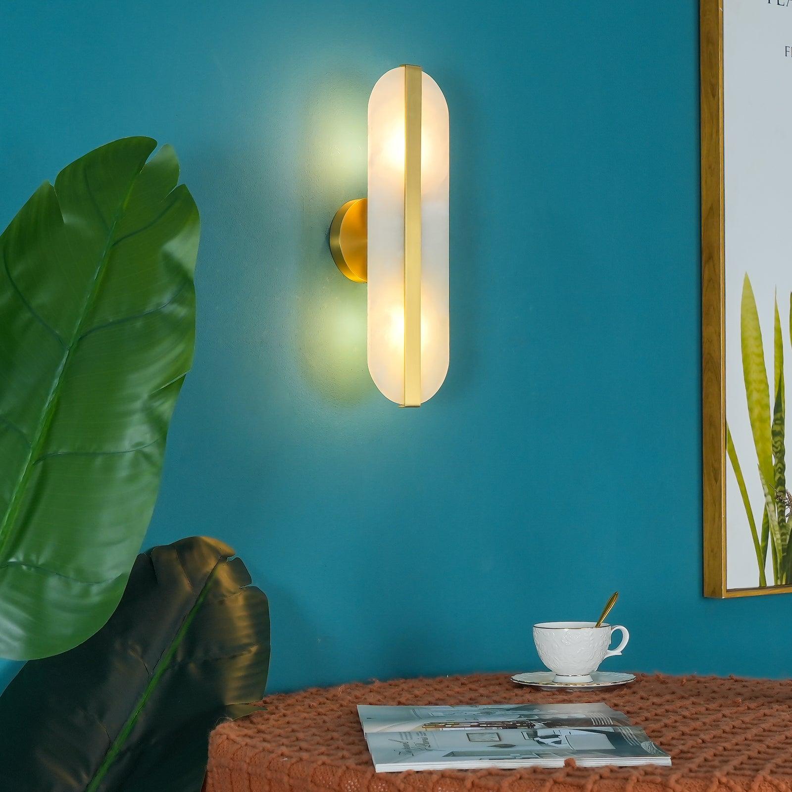 Calura Alabaster Double Light Wall Lamp - Neutralighting