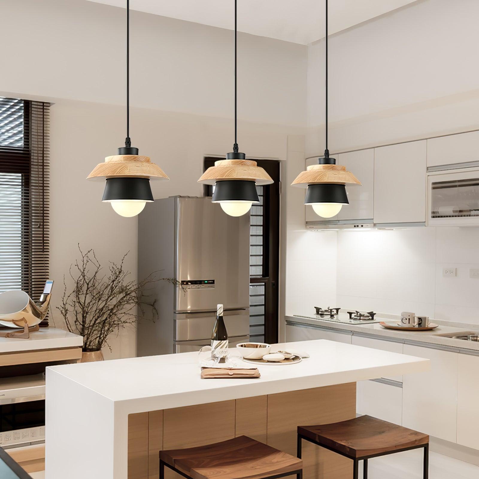 Nadro Modern Holz Pendelleuchte Lampe-Letslighting
