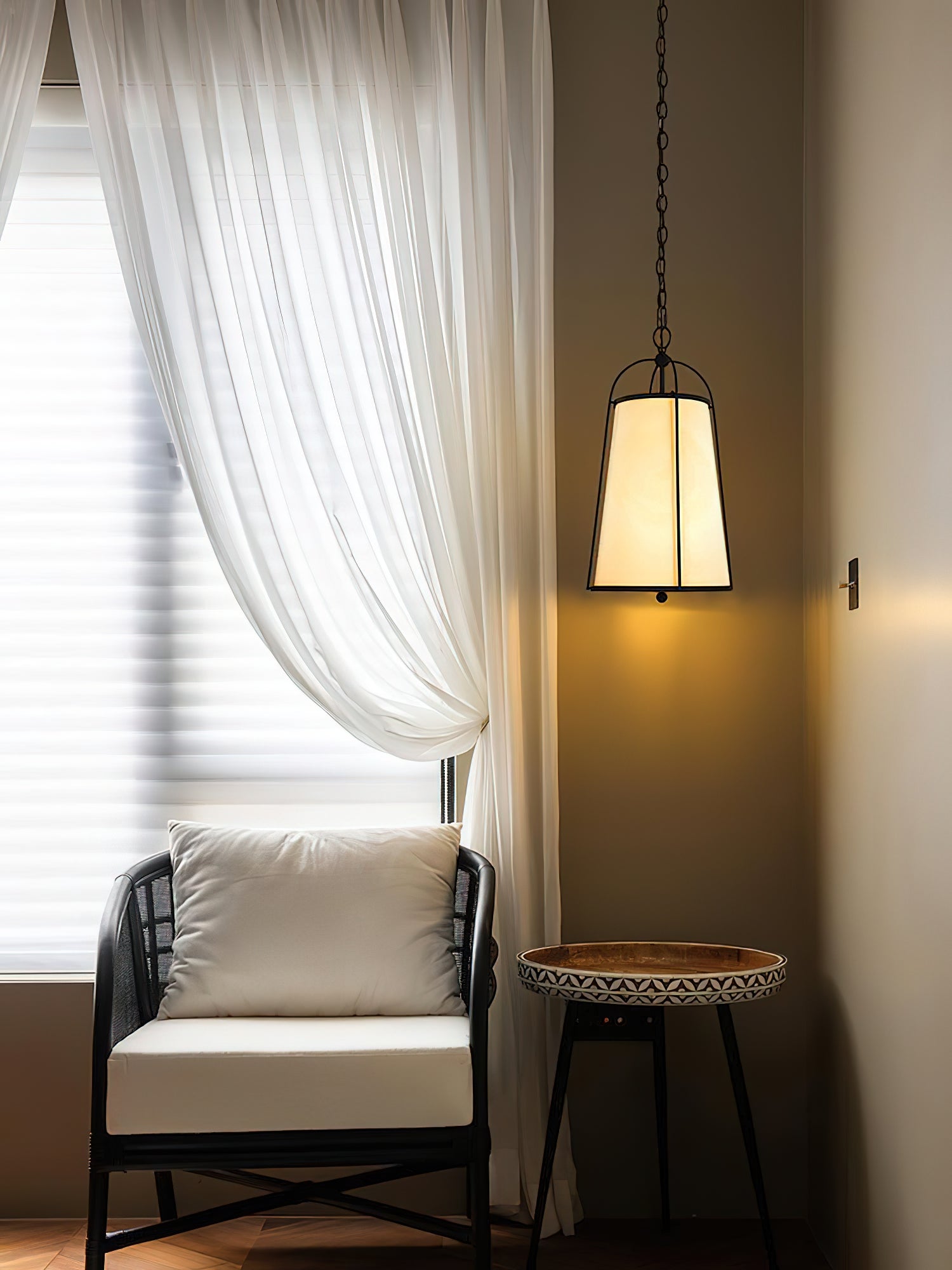 Flare Vintage Industrial Stoff Pendelleuchte-Letslighting