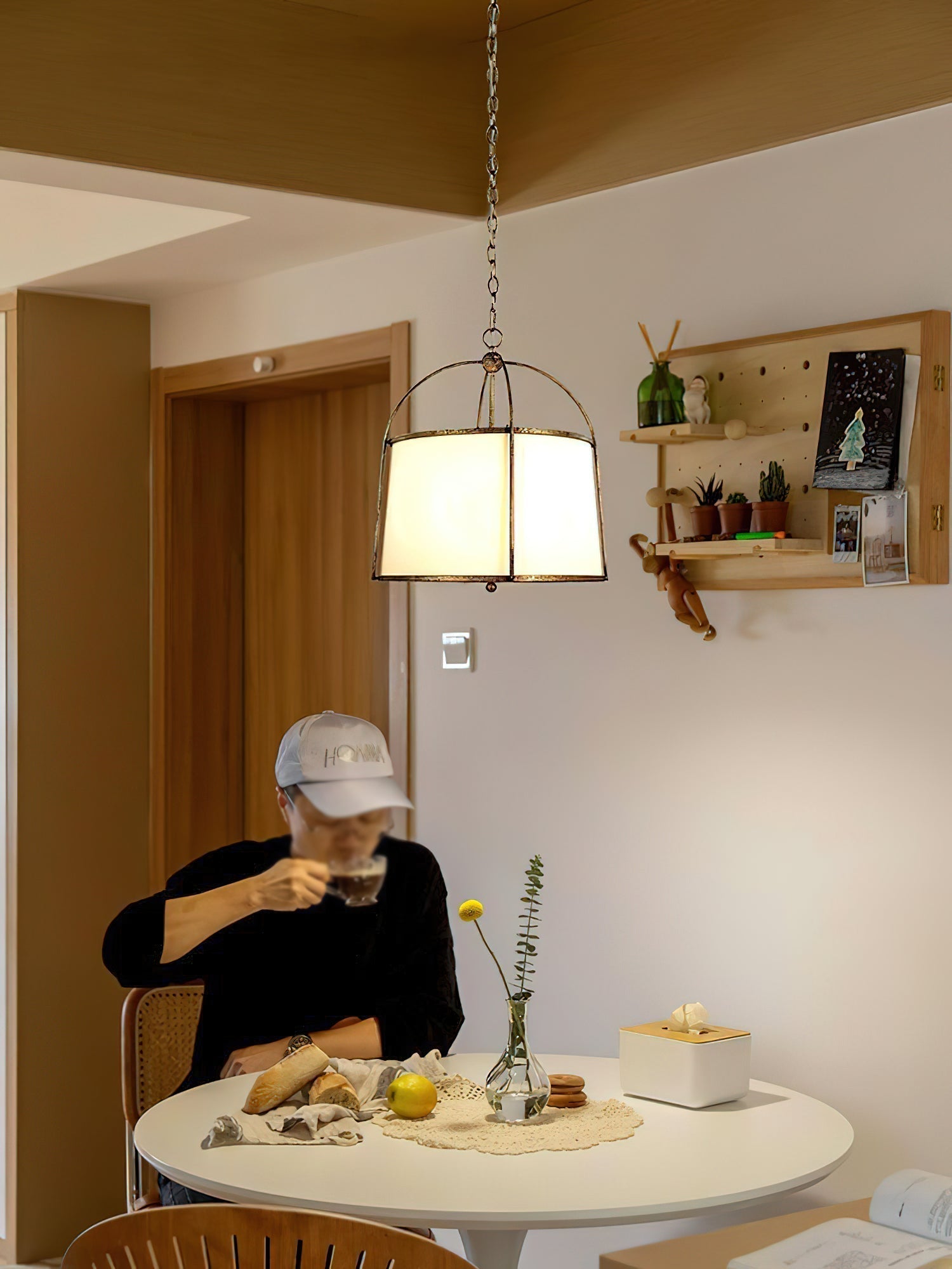 Flare Vintage Industrial Stoff Pendelleuchte-Letslighting