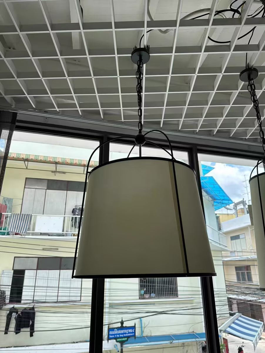 Flare Vintage Industrial Stoff Pendelleuchte-Letslighting