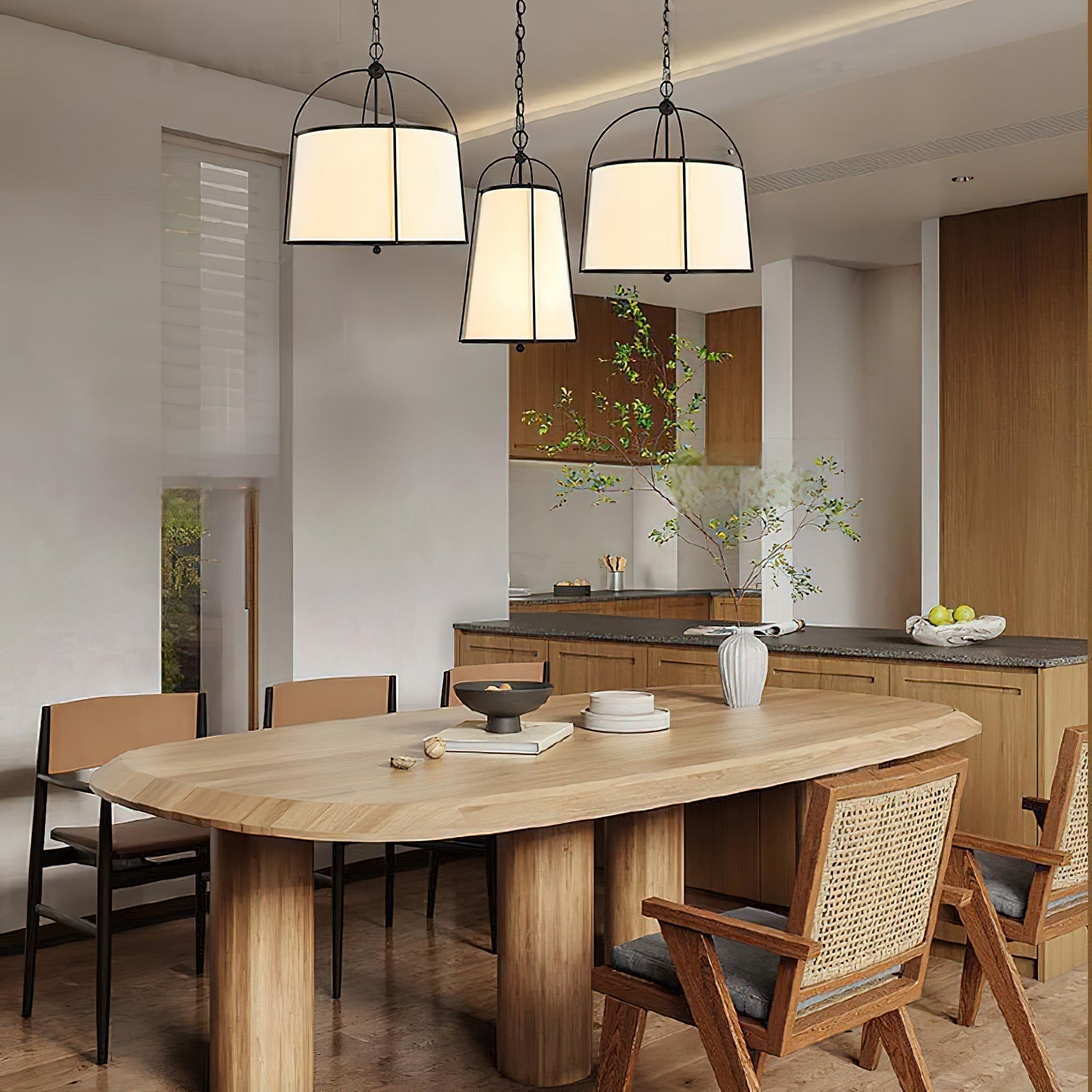 Flare Vintage Industrial Stoff Pendelleuchte-Letslighting
