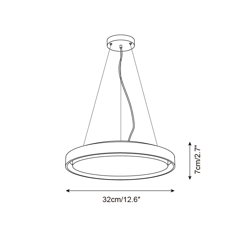 Ritta Pendant Light Travertine Ring - Letslighting