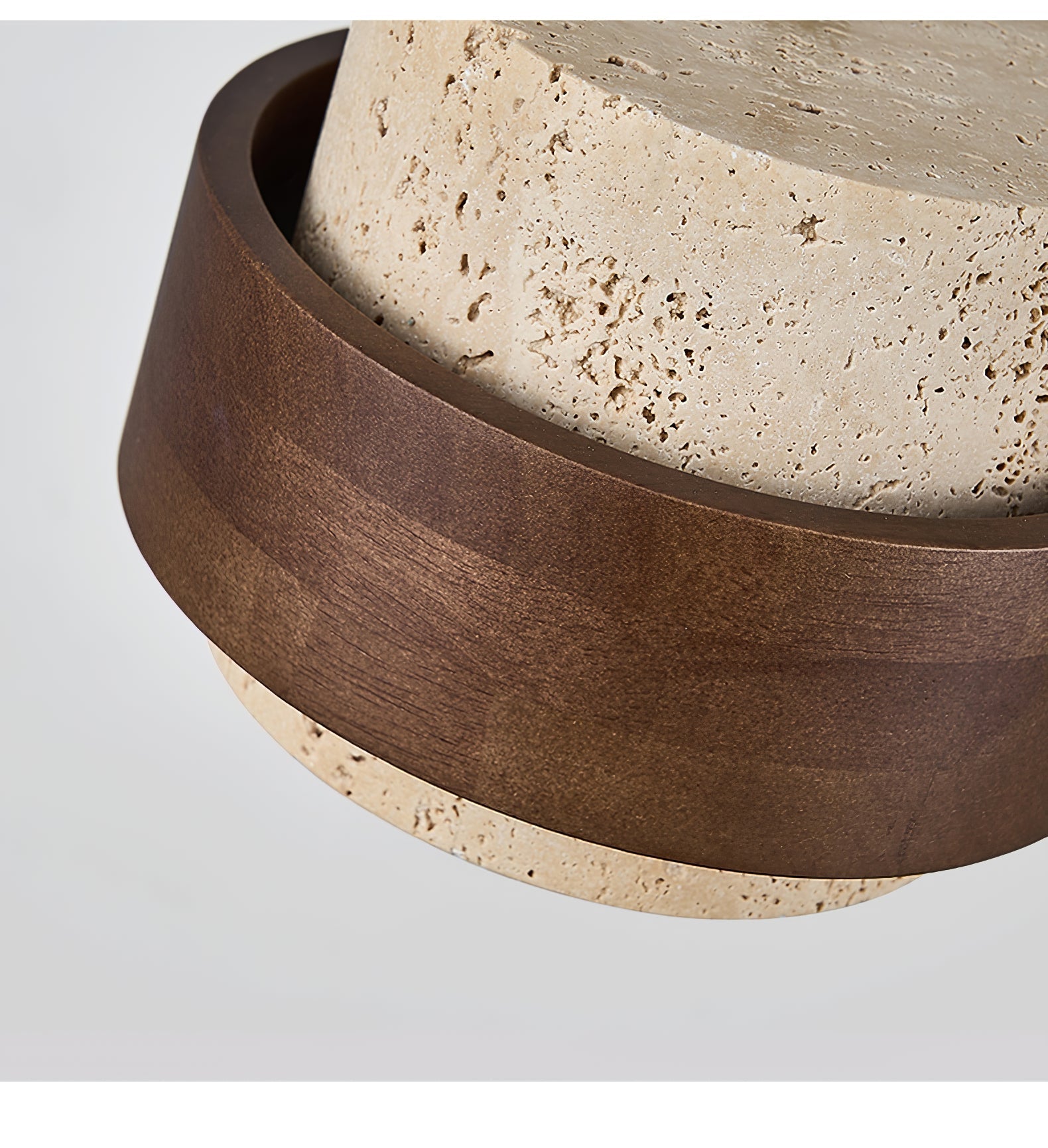 Eltalor Layered Ring Travertine Ceiling Light - Neutralighting